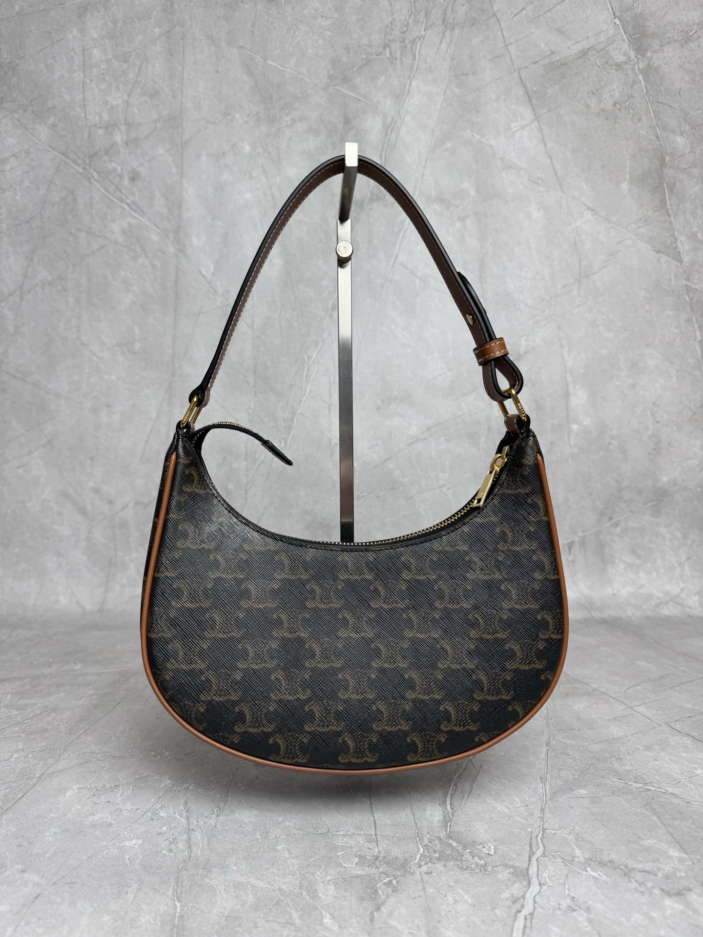 Celine Triomphe Canvas Hobo Shoulder Bag
