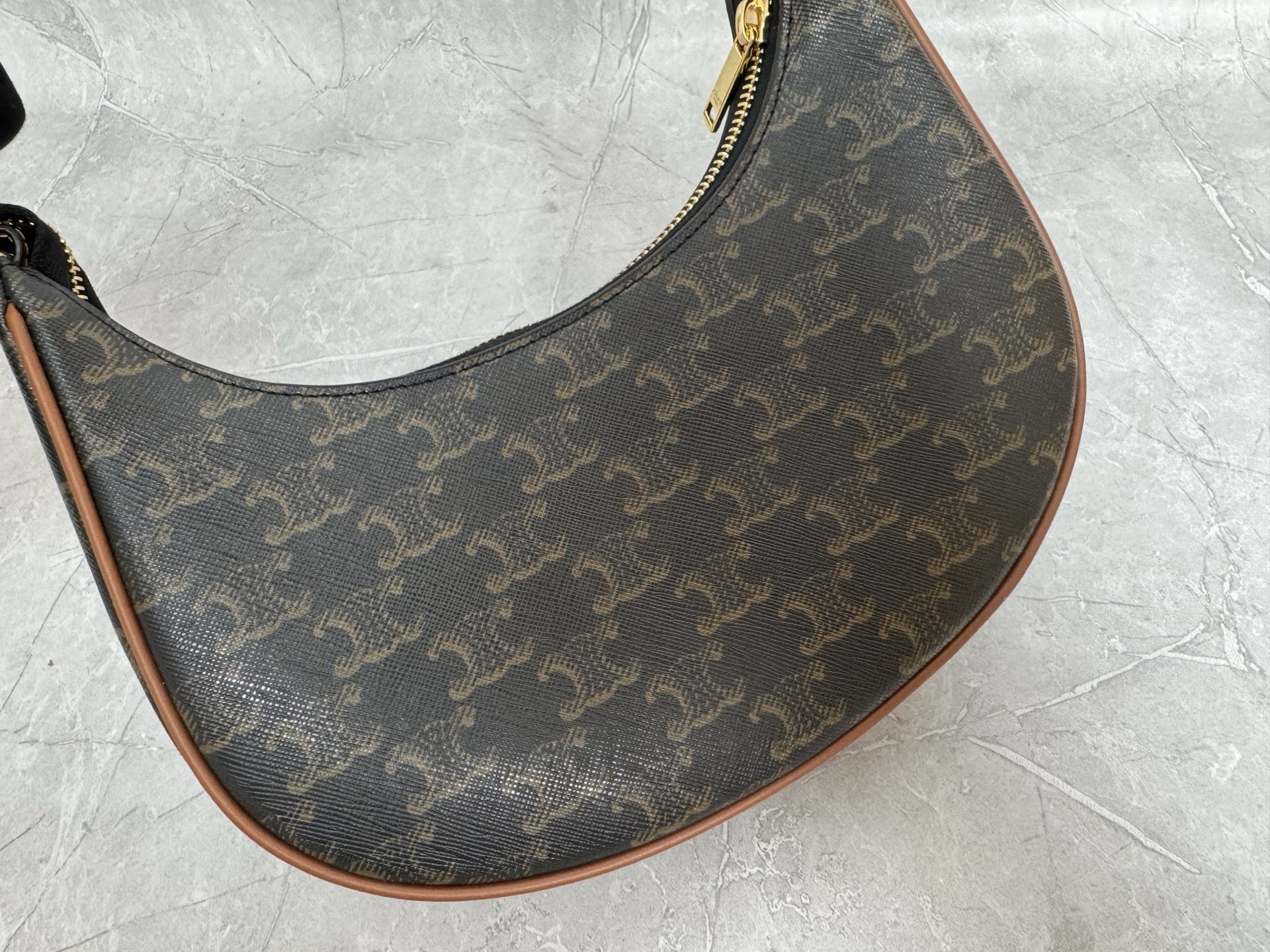 Celine Triomphe Canvas Hobo Shoulder Bag
