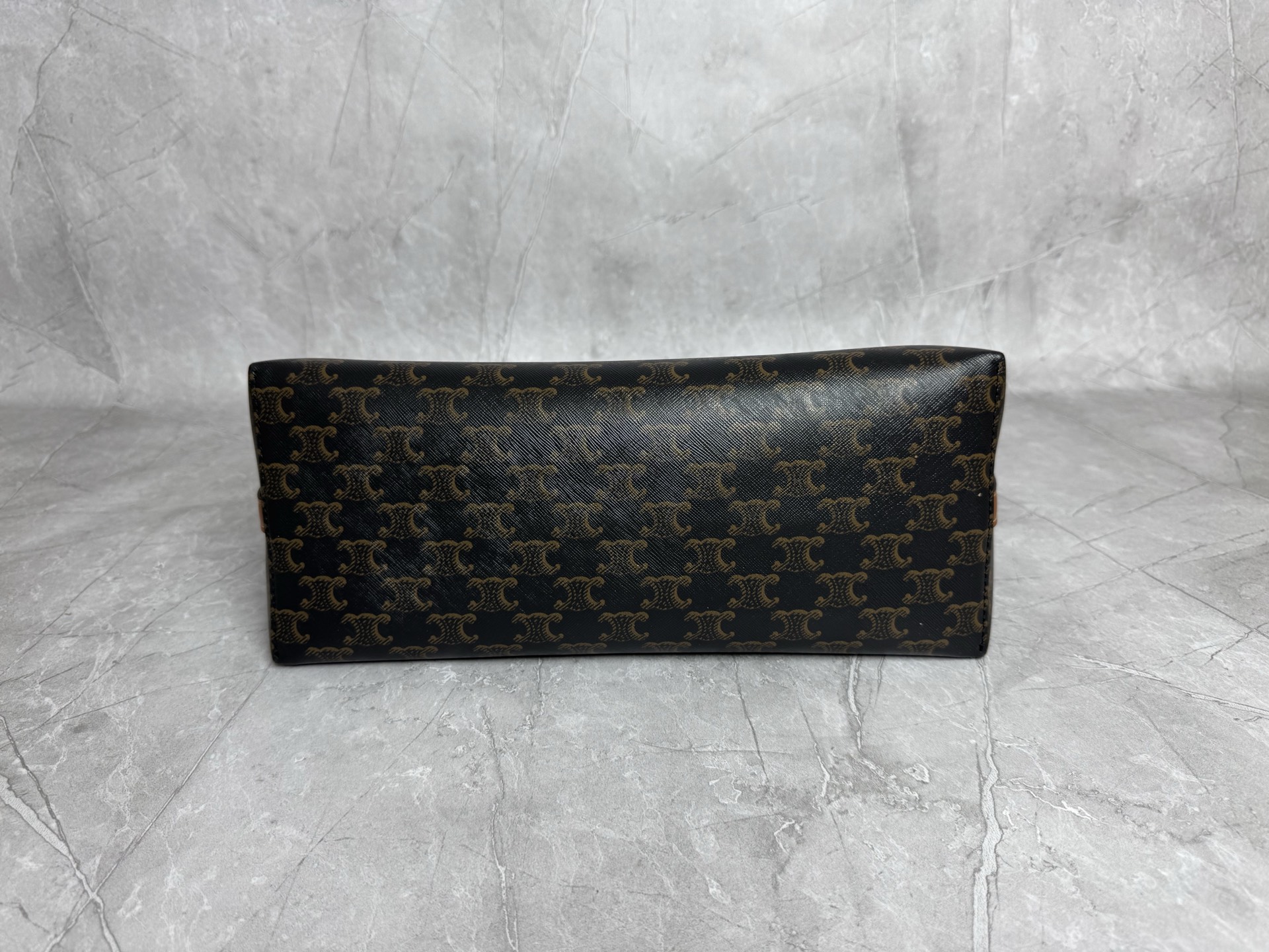Celine Triomphe Canvas Tote With Pouch