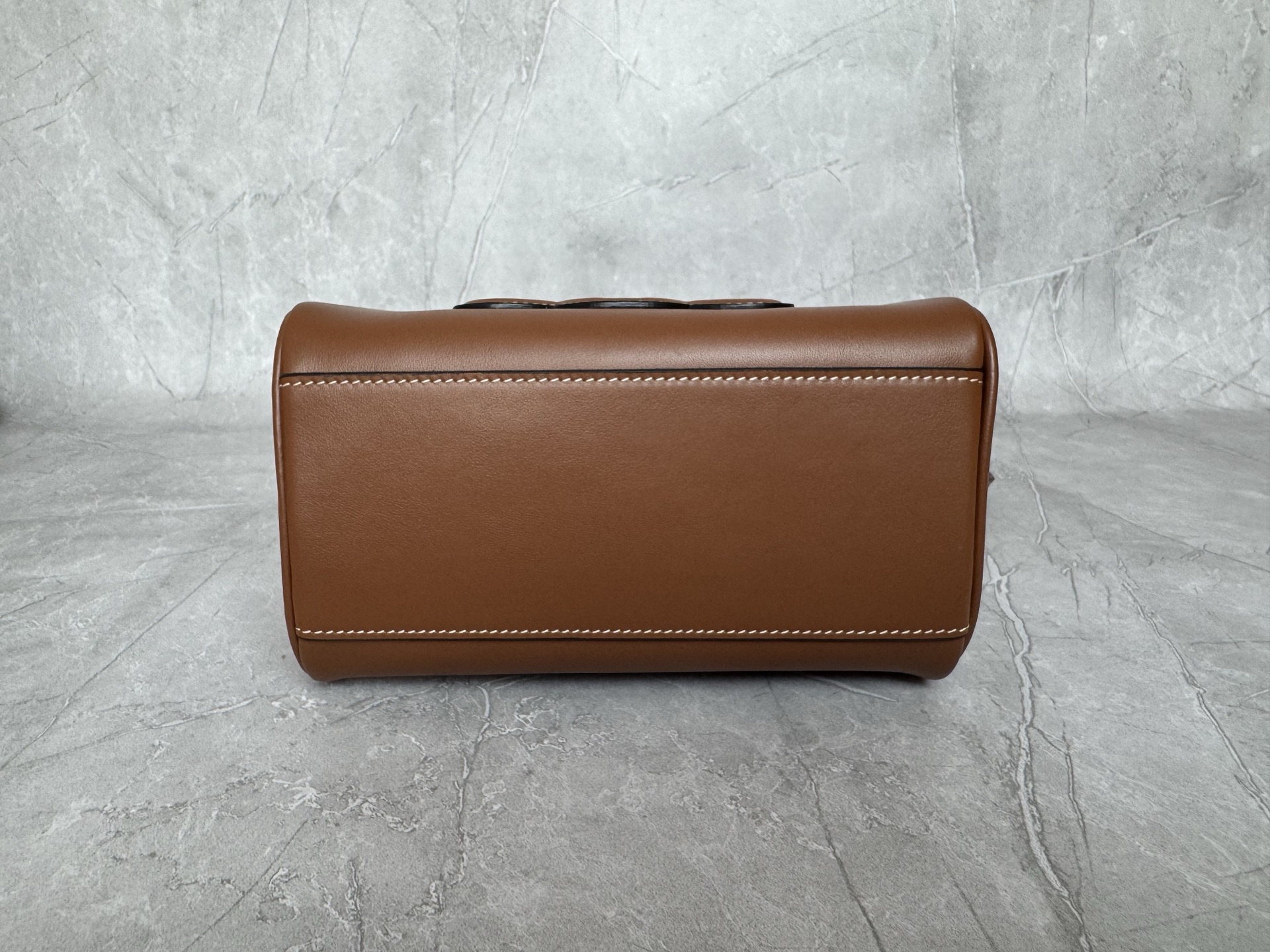 Celine Triomphe Leather Boston Handbag