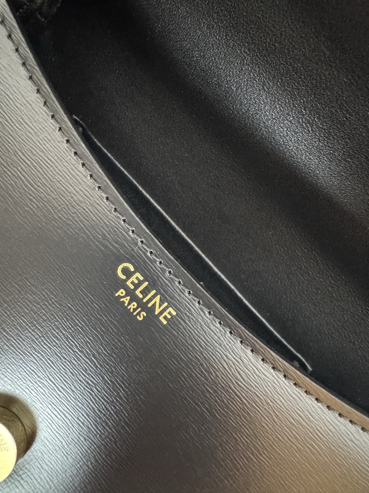 Celine Triomphe Leather Handle Bag