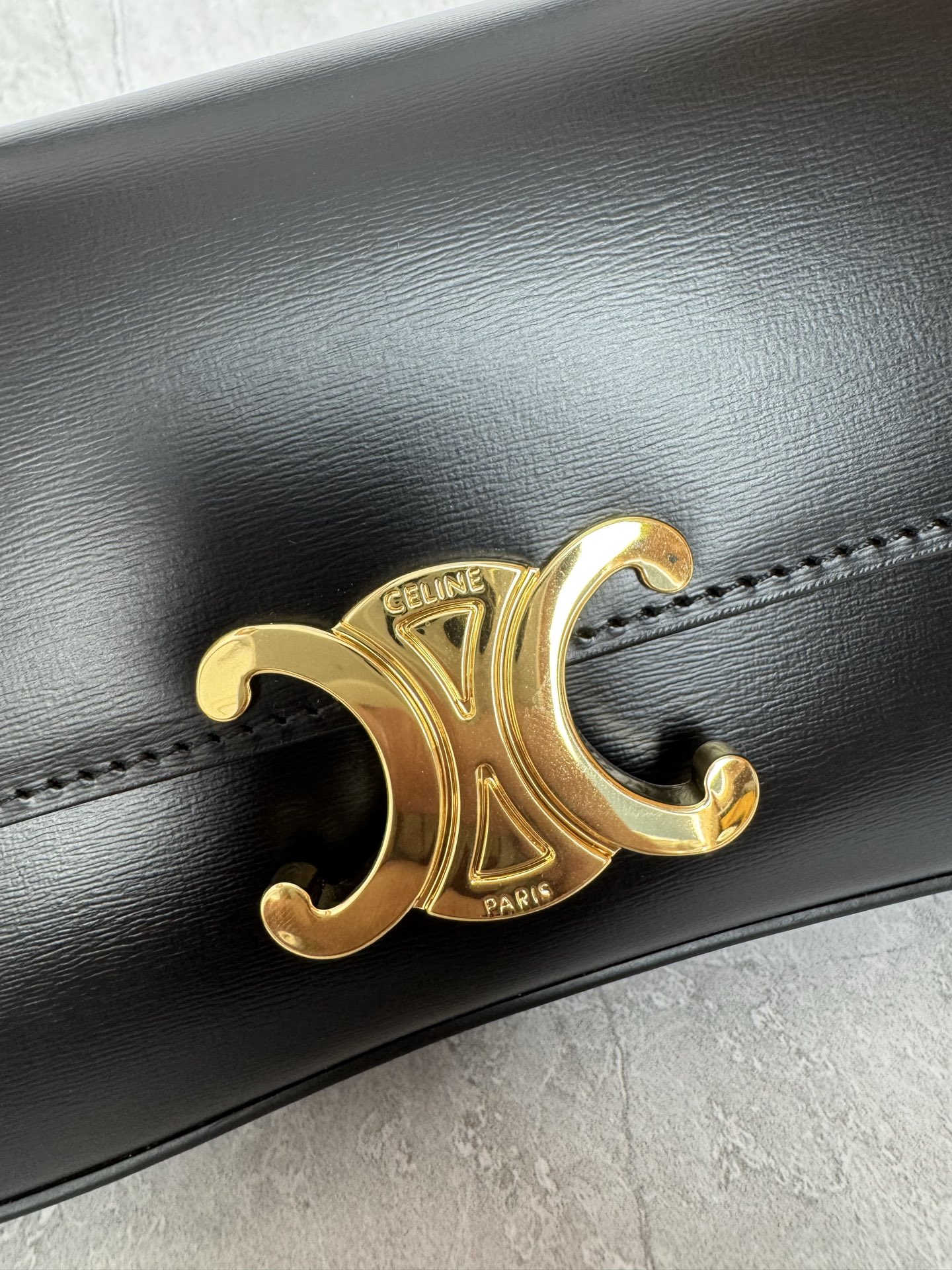 Celine Triomphe Leather Handle Bag