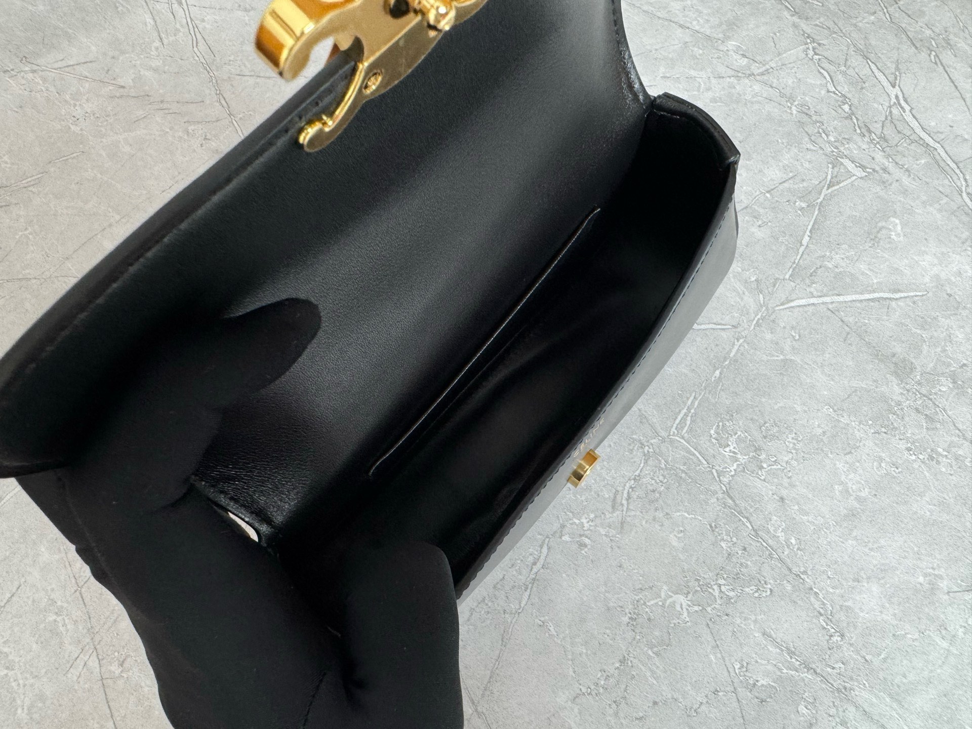 Celine Triomphe Leather Handle Bag
