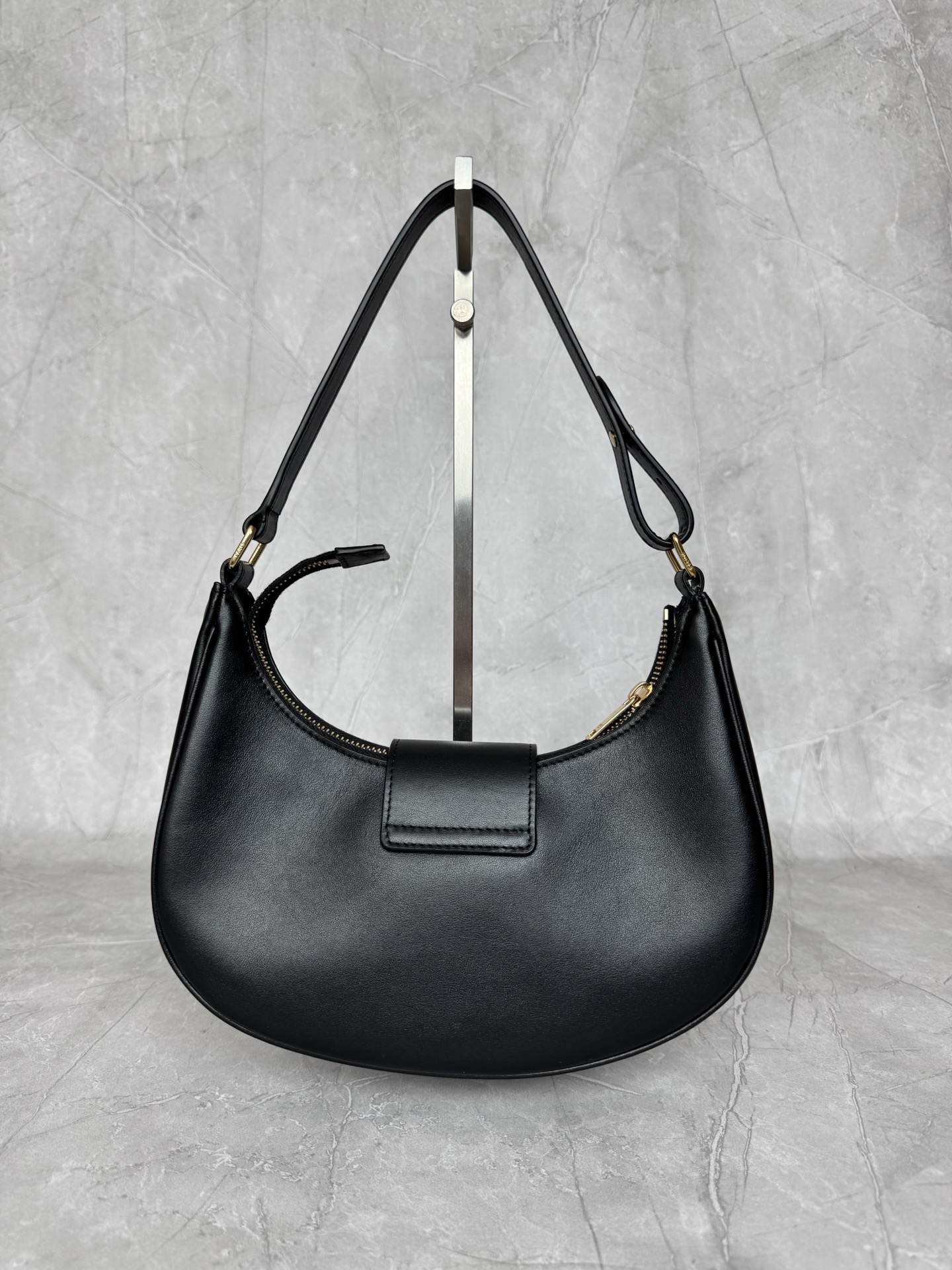 Celine Triomphe Leather Hobo Bag