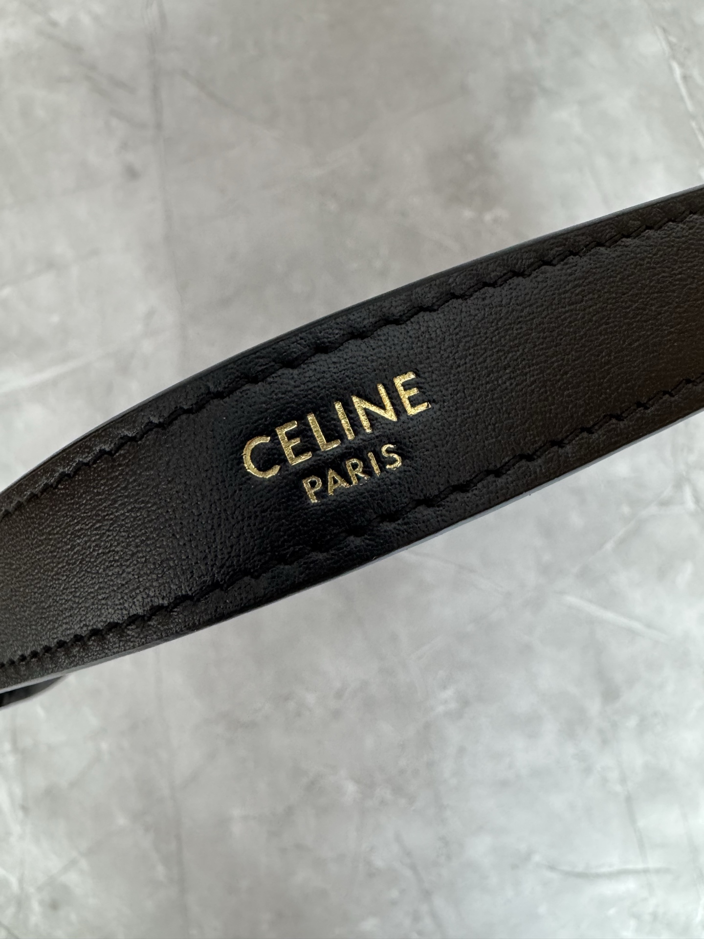 Celine Triomphe Leather Hobo Bag