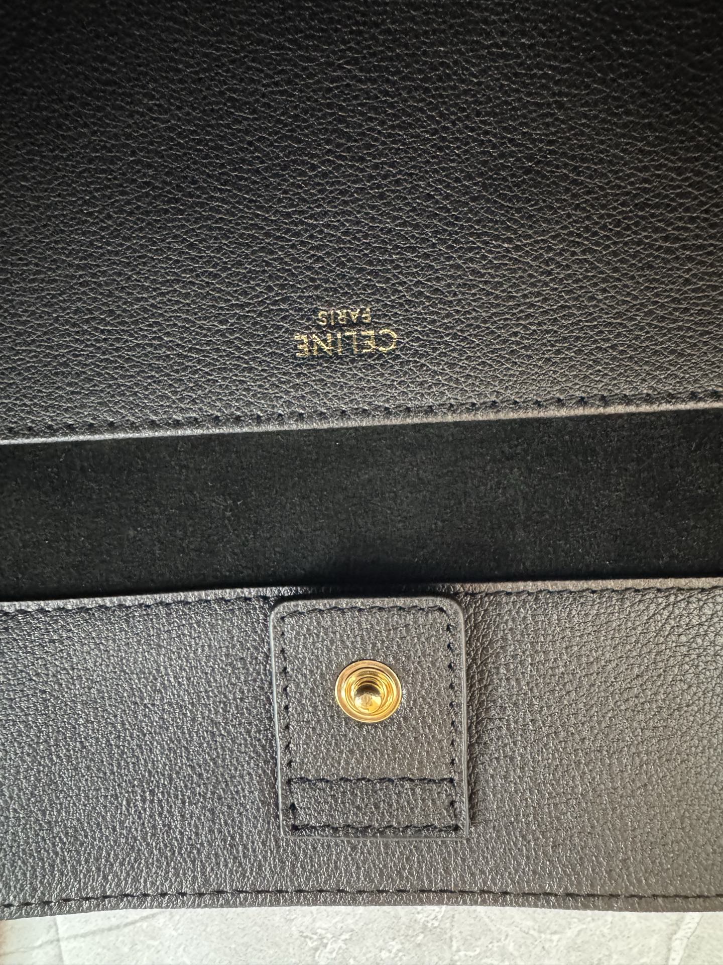 Celine Embossed Triomphe Leather Tote