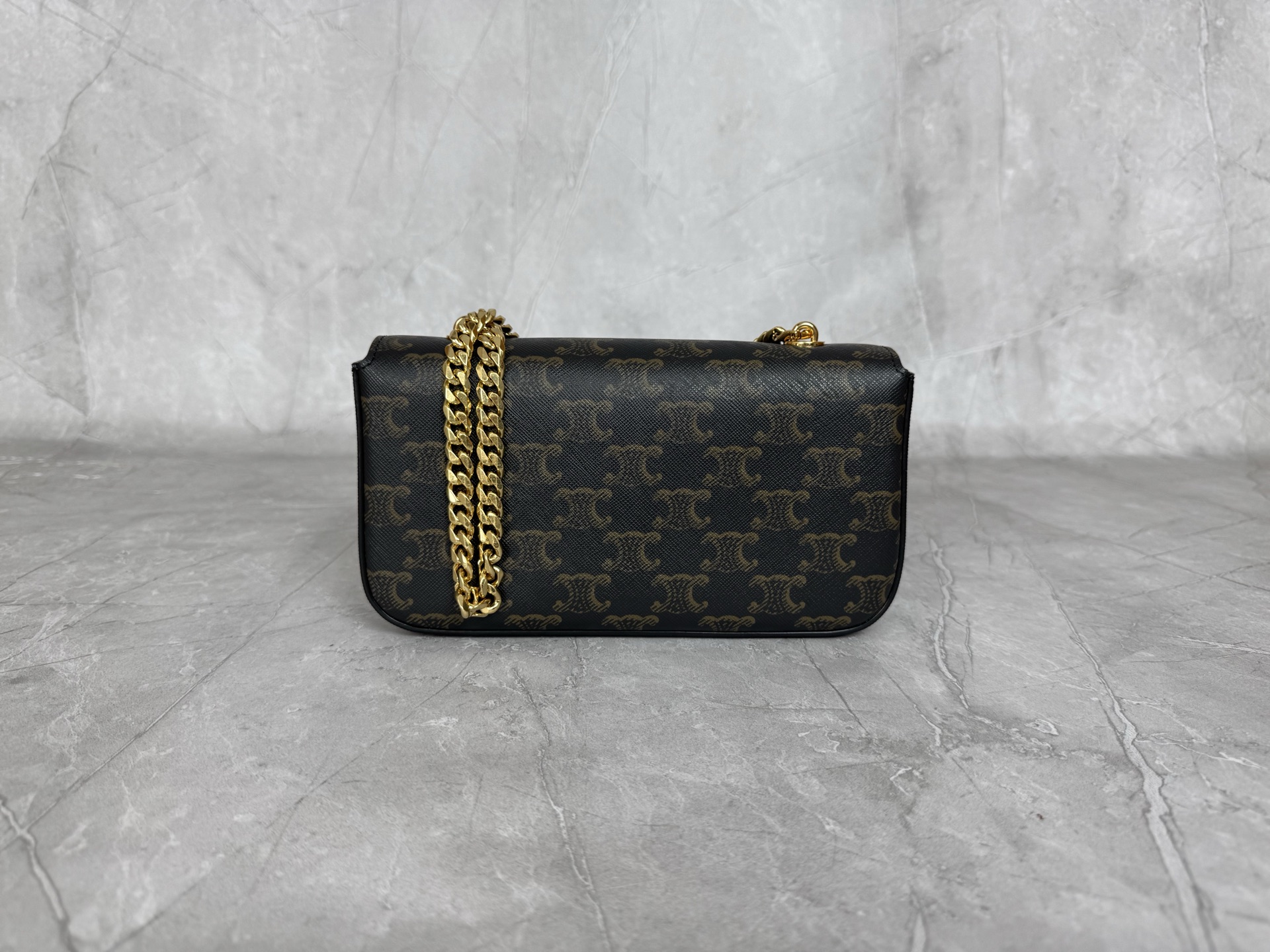 Celine Triomphe Canvas Chain Bag