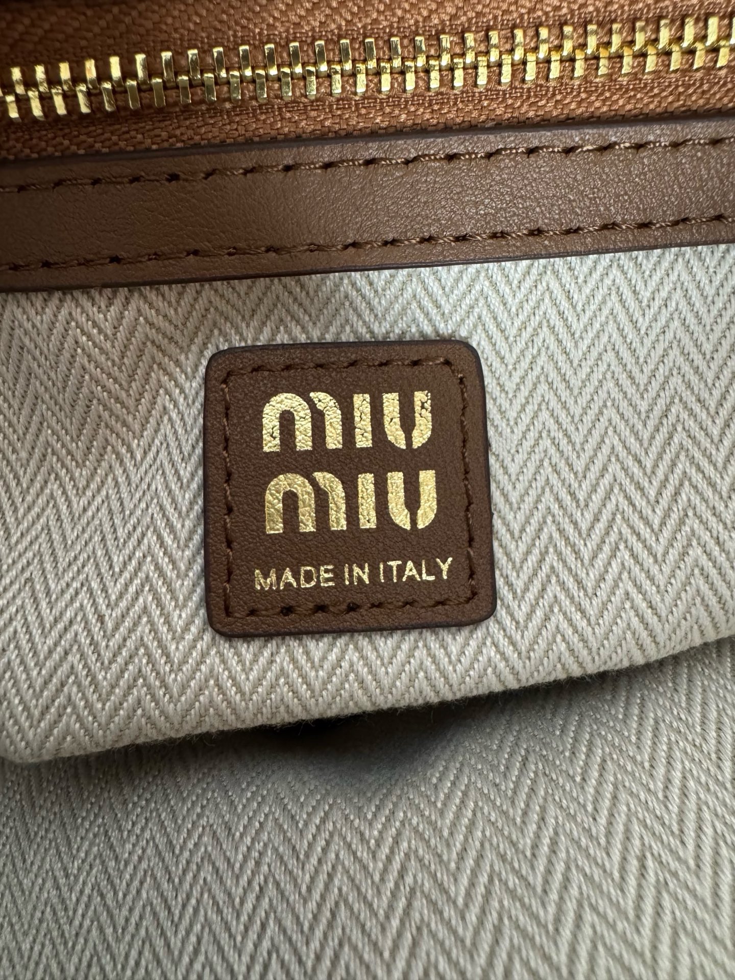 MIU MIU Suede Shoulder Bag with Belted Hook Detail