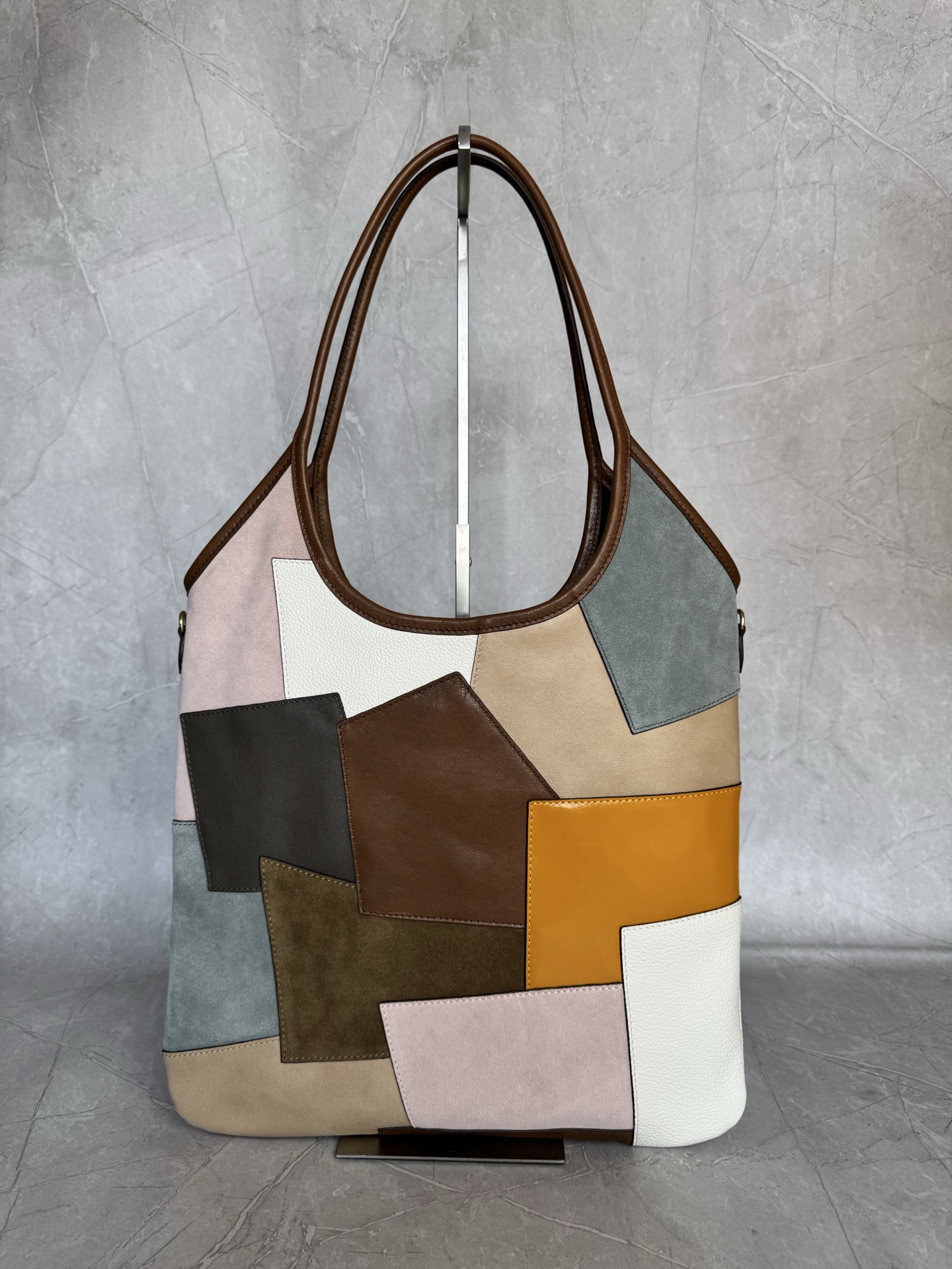 Miu Miu Patchwork Hobo Tote Bag