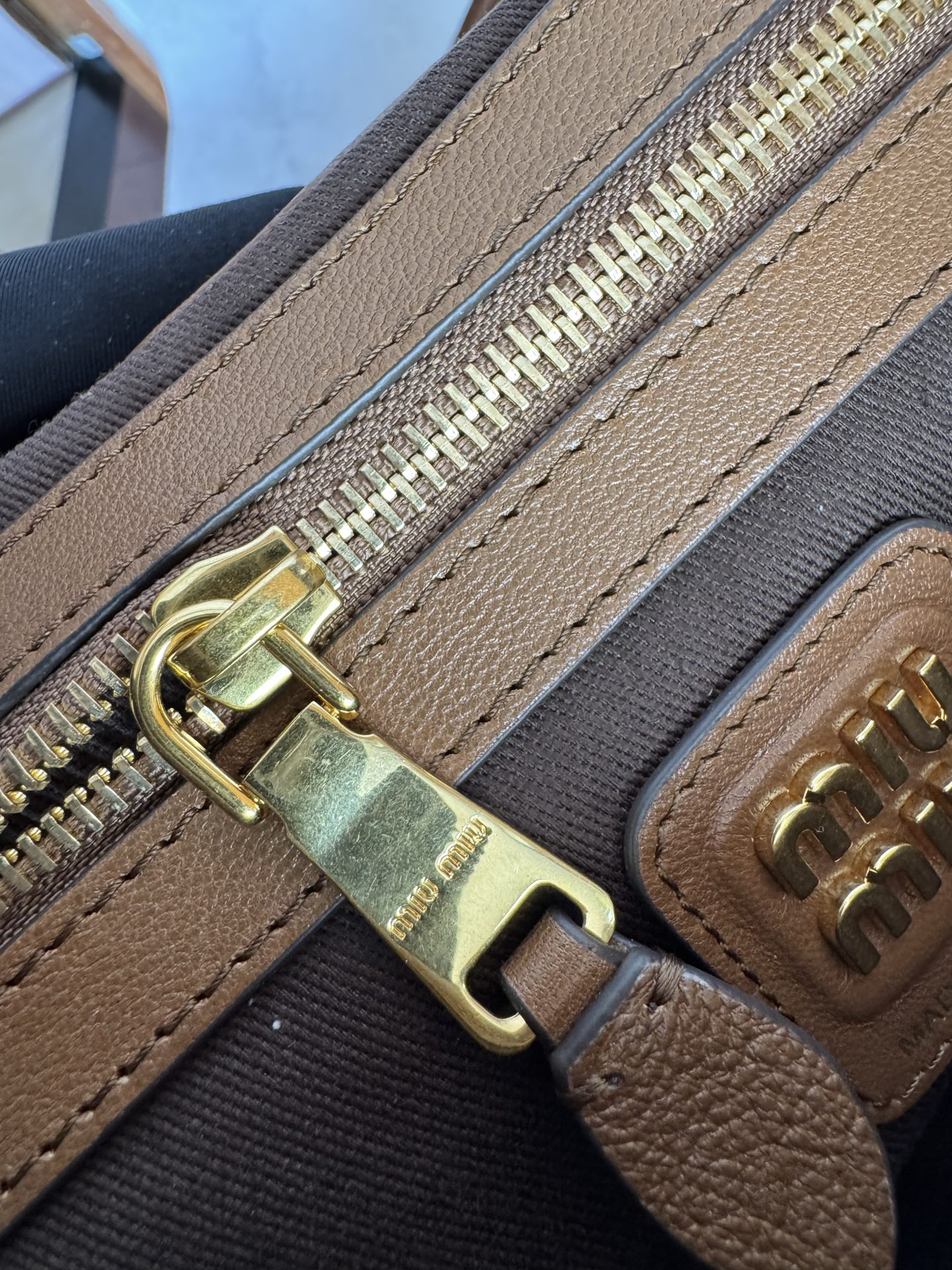 Miu Miu Patchwork Hobo Tote Bag
