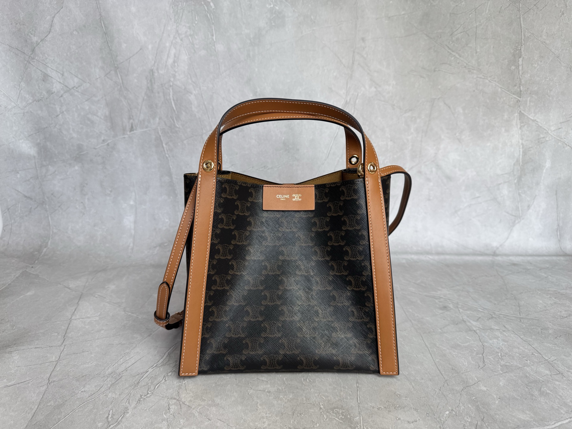 Celine Triomphe Canvas Bucket Tote