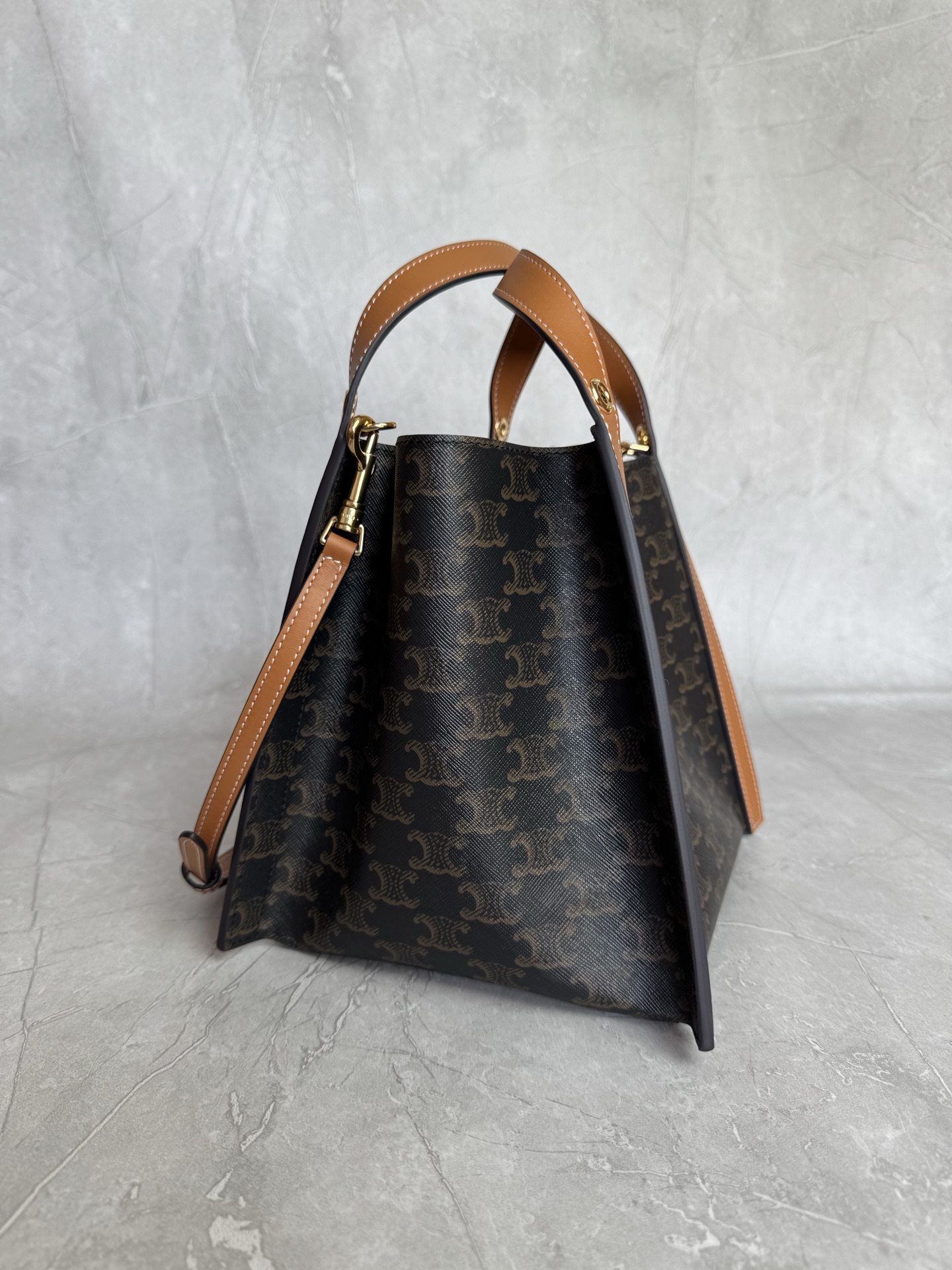 Celine Triomphe Canvas Bucket Tote