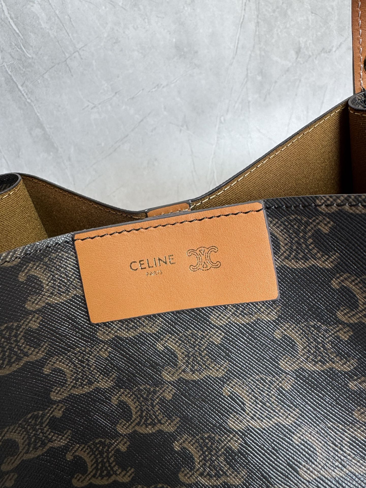 Celine Triomphe Canvas Bucket Tote