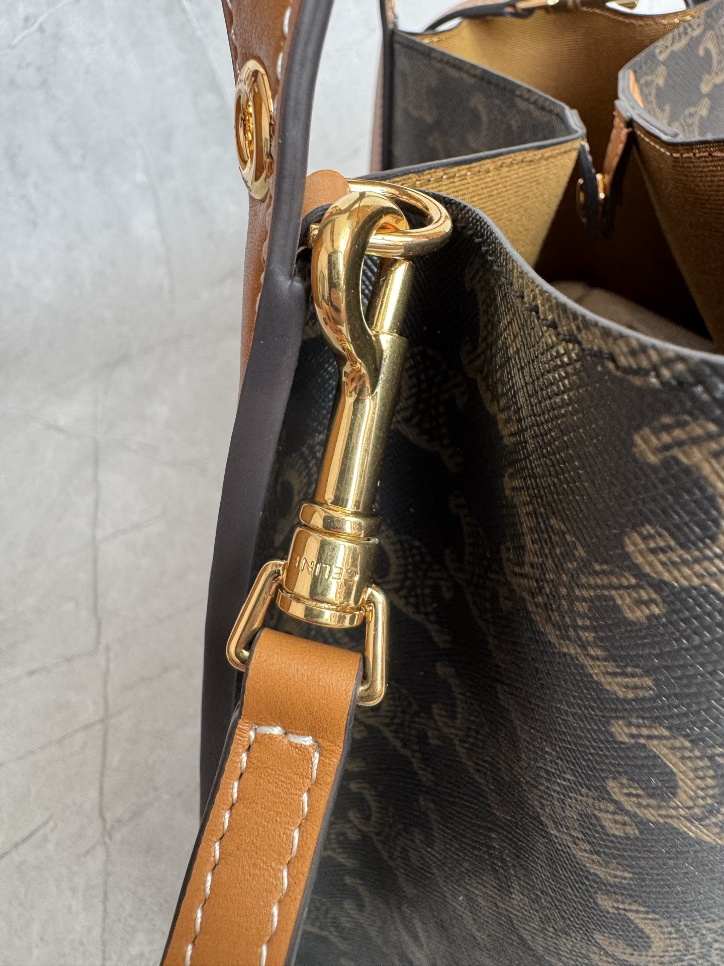Celine Triomphe Canvas Bucket Tote