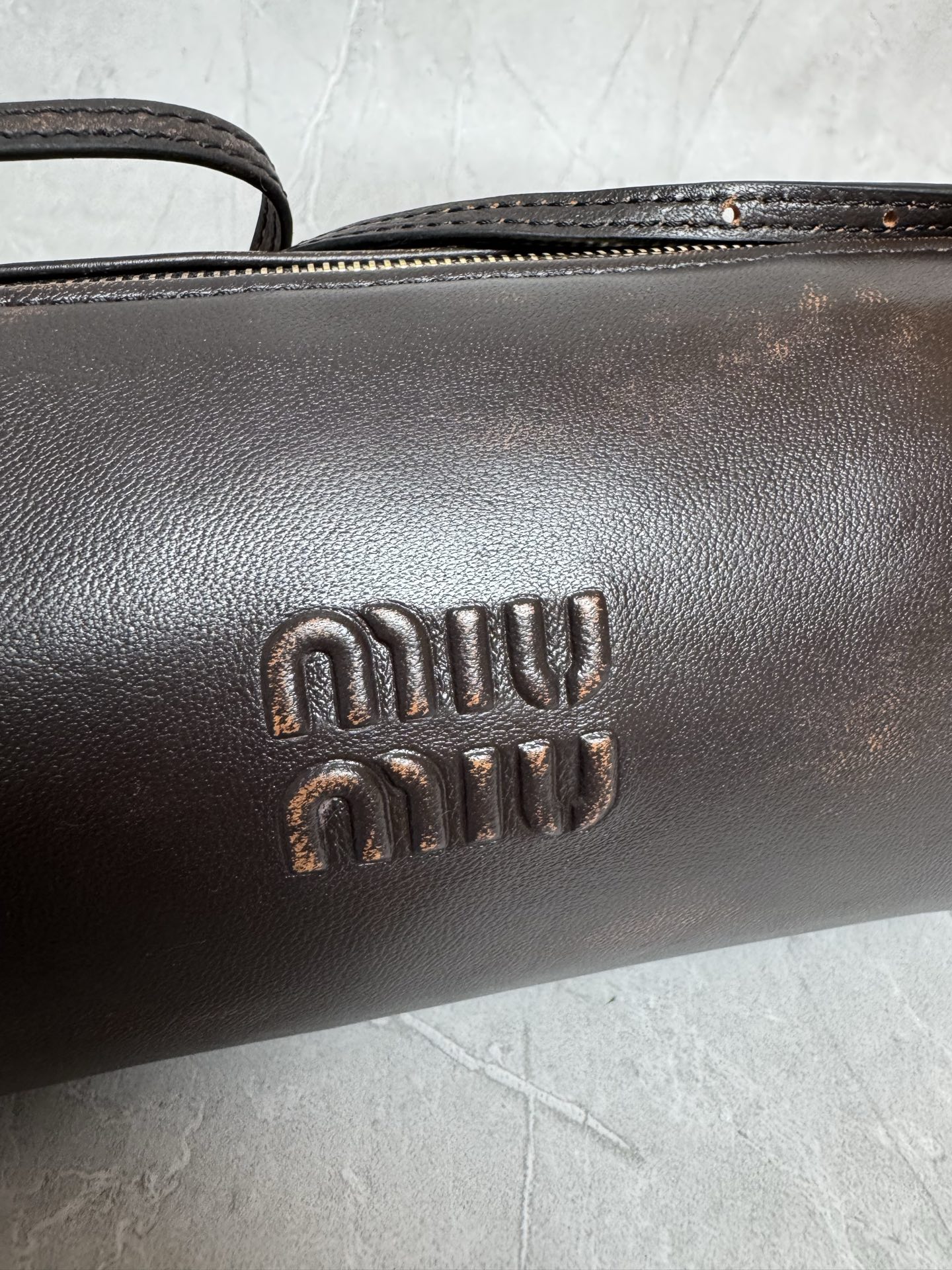 Miu Miu Leather Cylinder Crossbody Bag