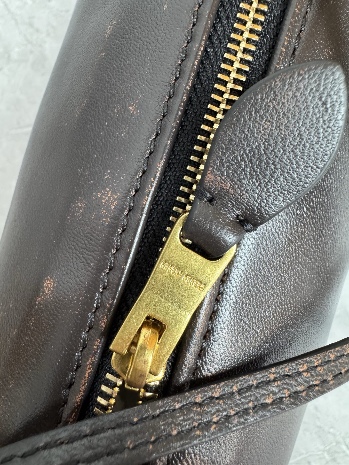 Miu Miu Leather Cylinder Crossbody Bag