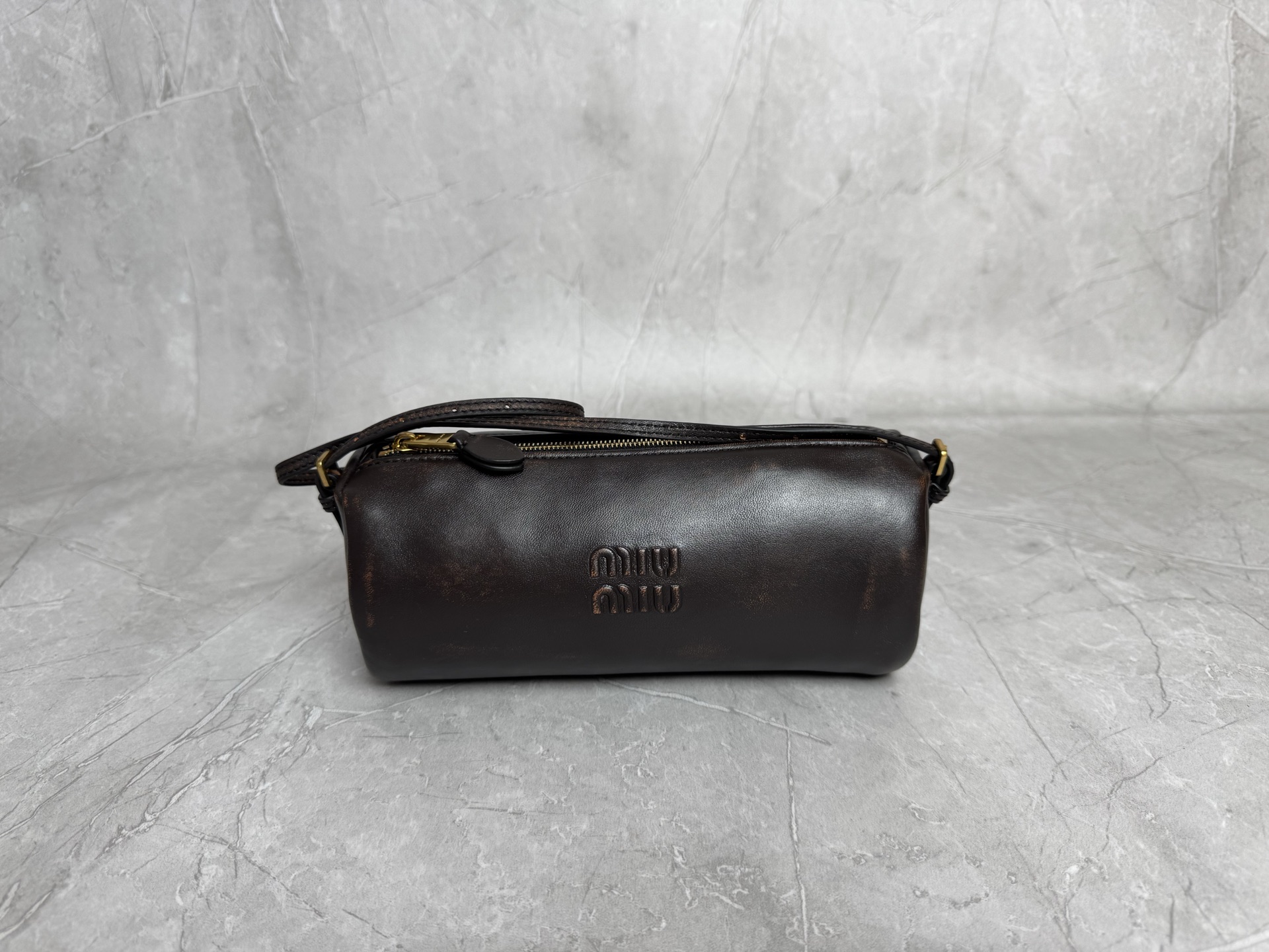 Miu Miu Leather Cylinder Crossbody Bag