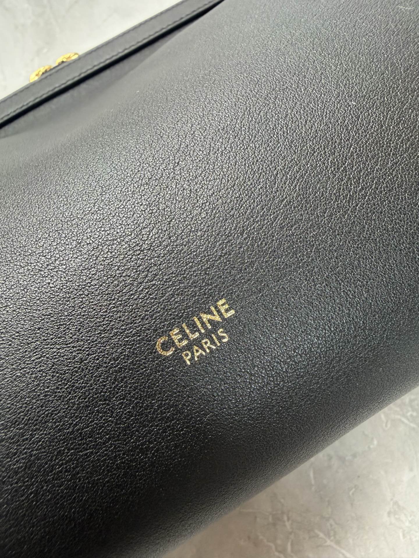 Celine Leather Frame Clutch Bag