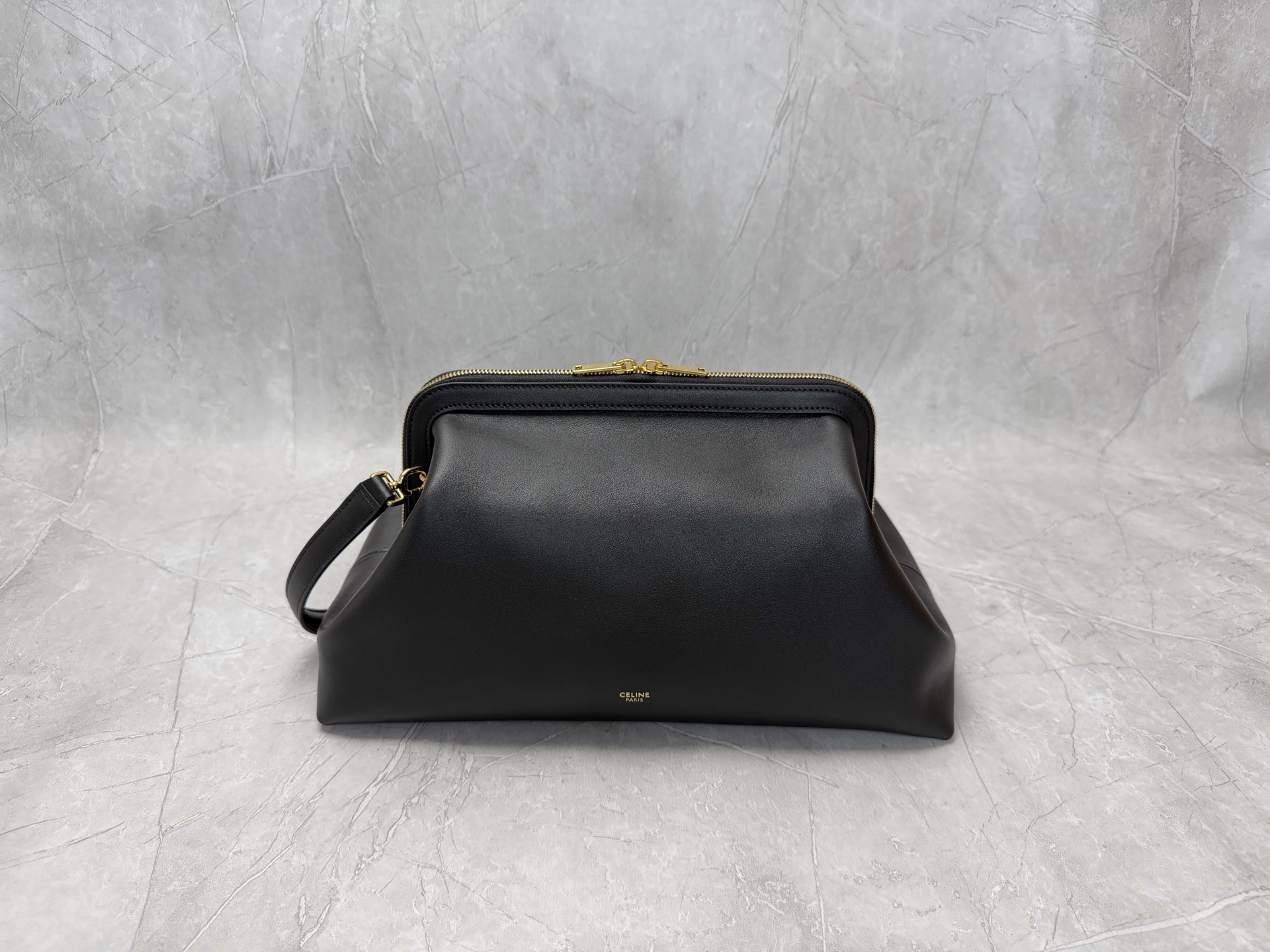 Celine Leather Frame Clutch Bag