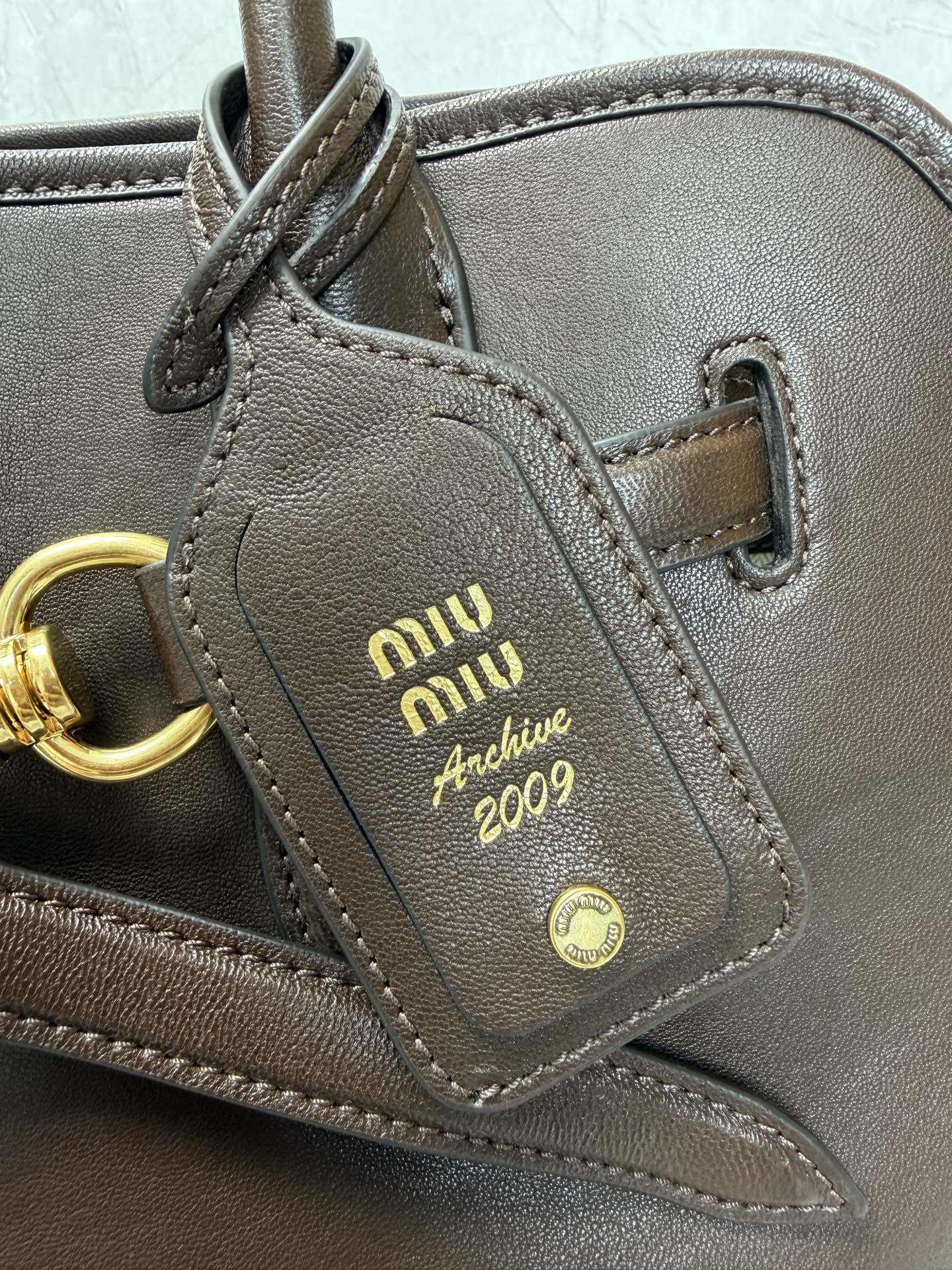 Miu Miu Vintage Leather Tote Bag