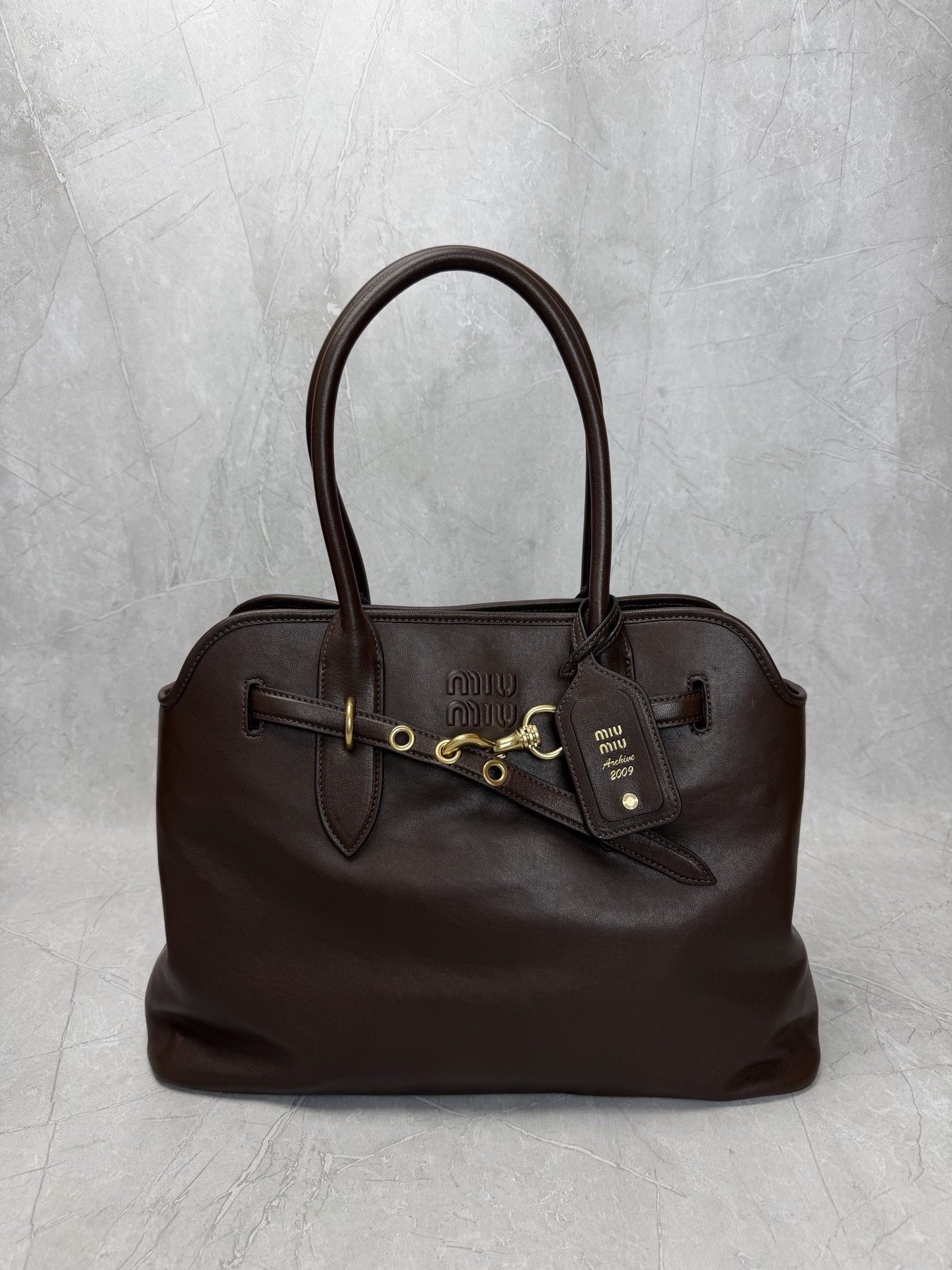 Miu Miu Vintage Leather Tote Bag