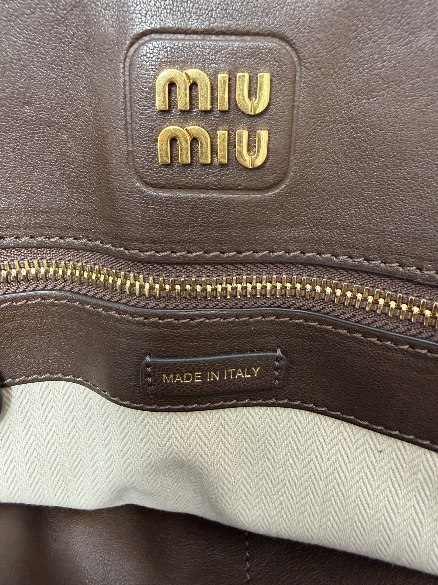 Miu Miu Vintage Leather Tote Bag