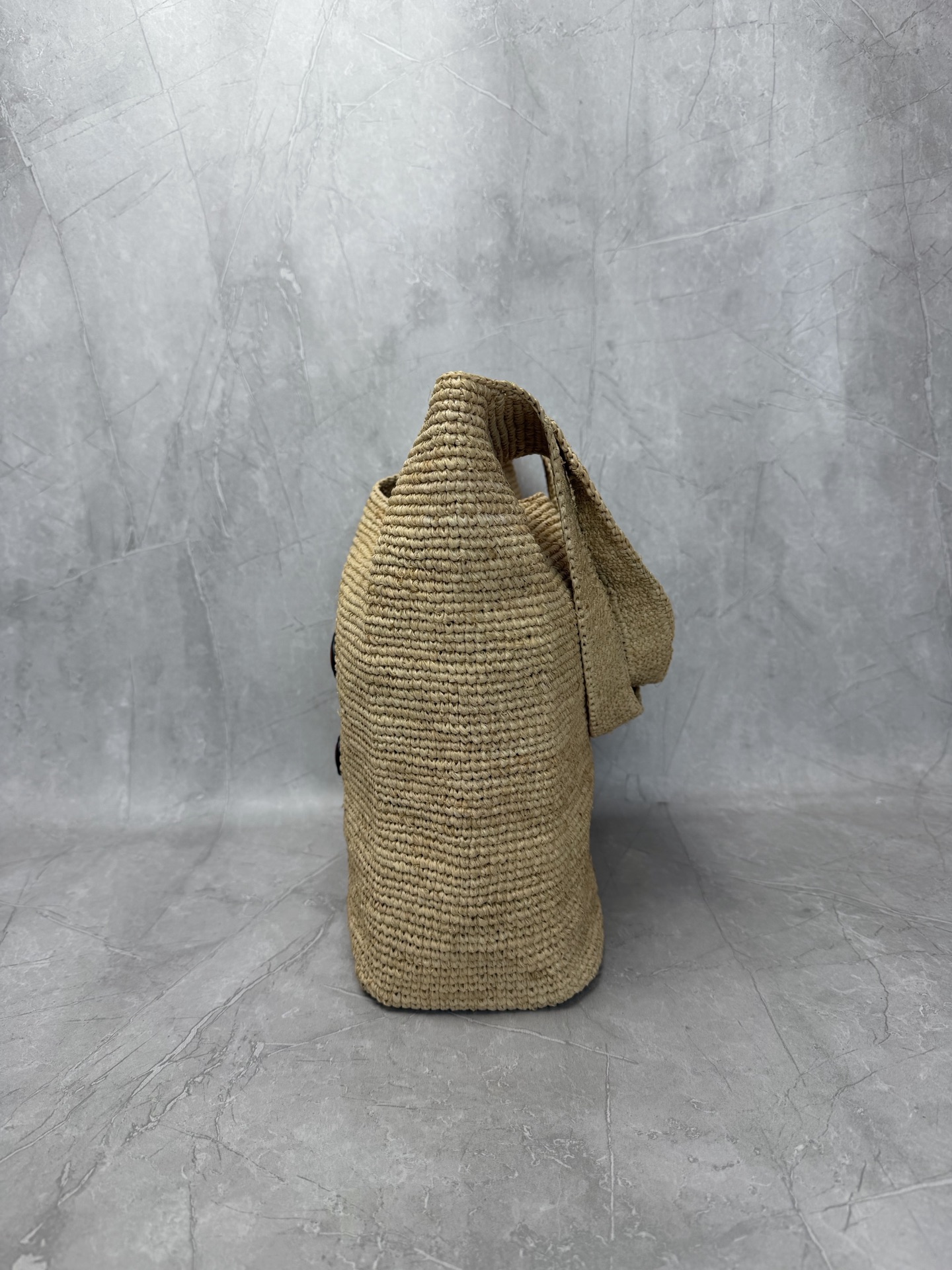 Celine Triomphe Raffia Tote