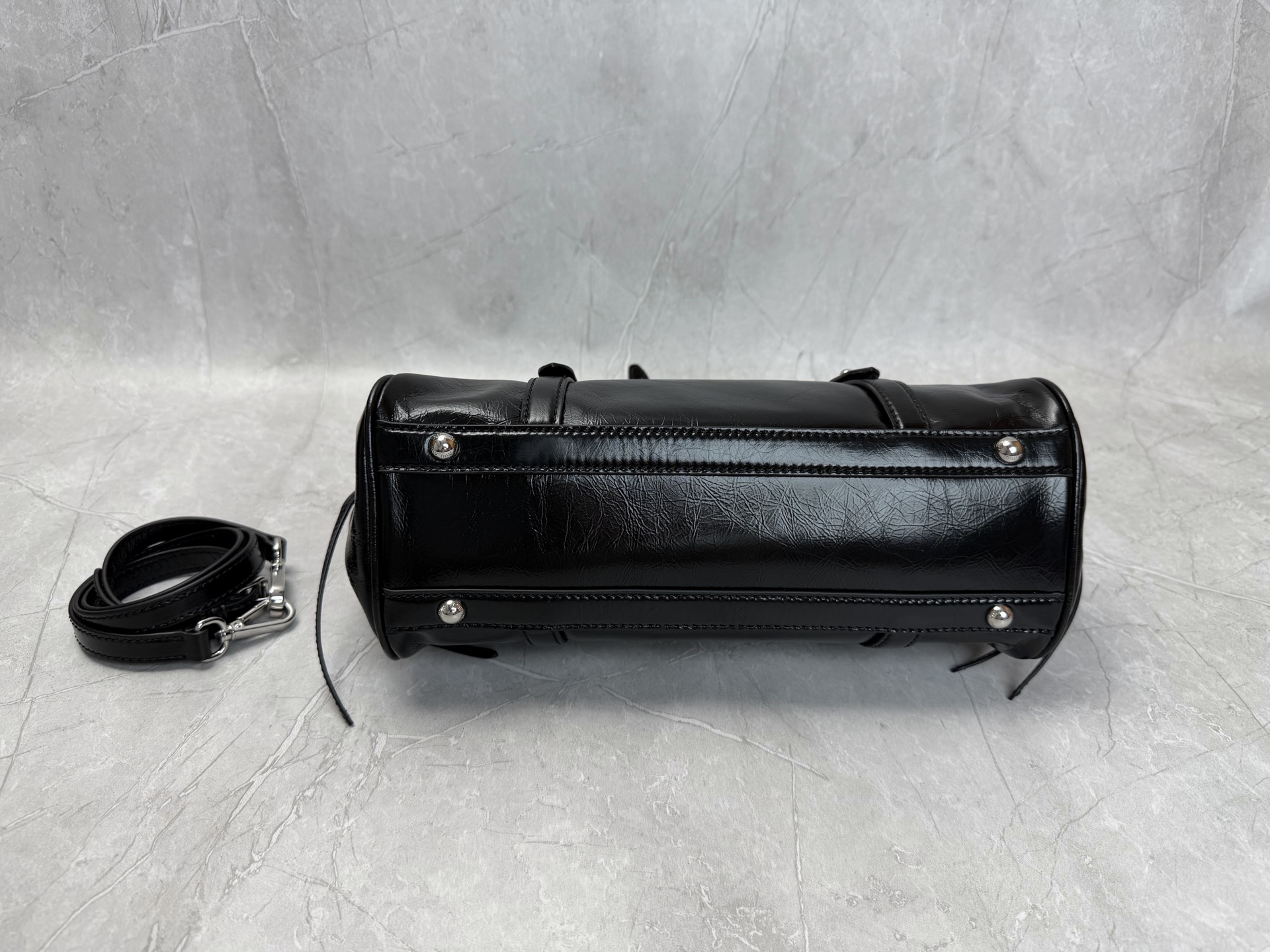 Miu Miu Leather Boston Handbag