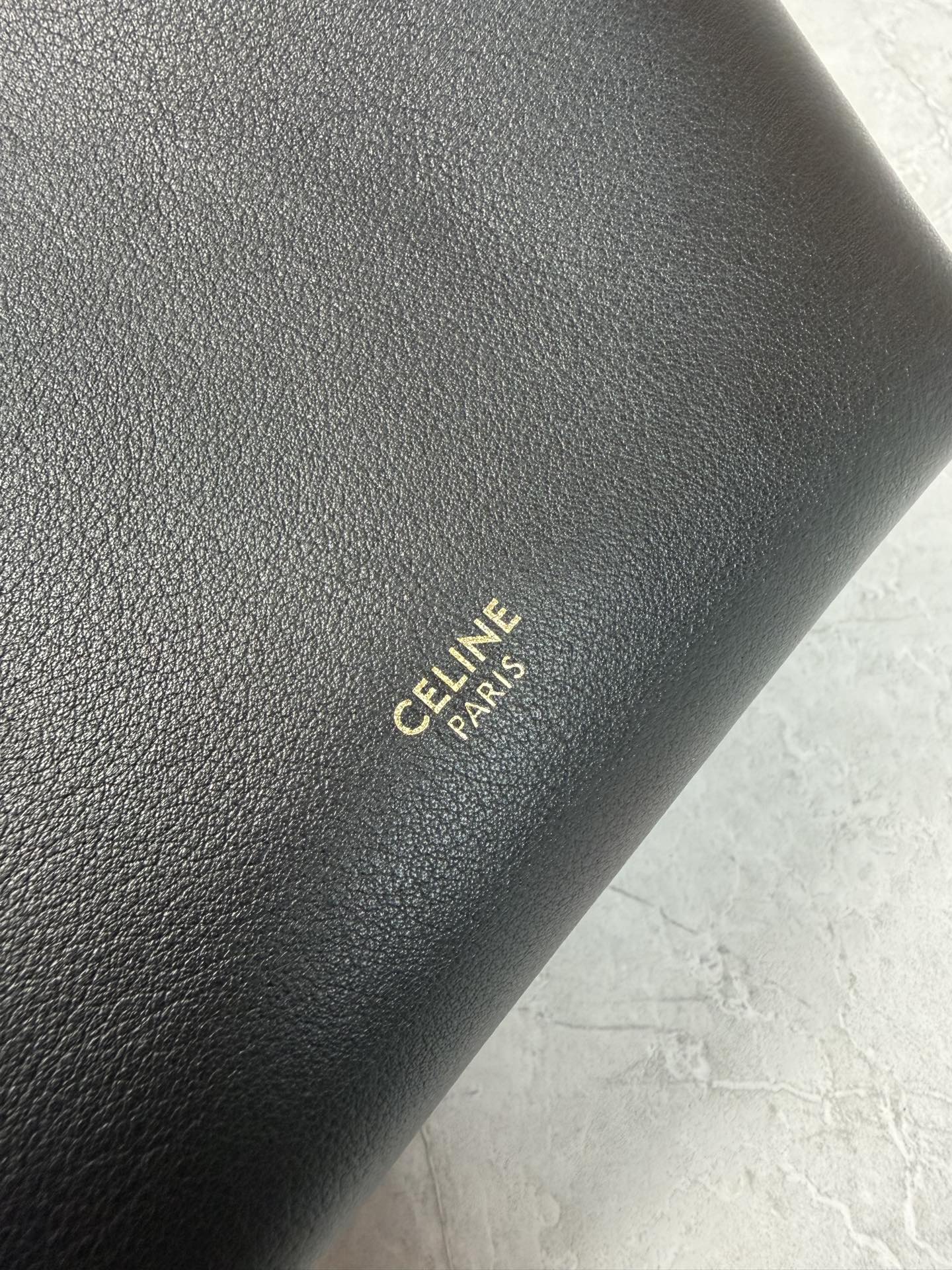 Celine Leather Bucket Bag With Pouch