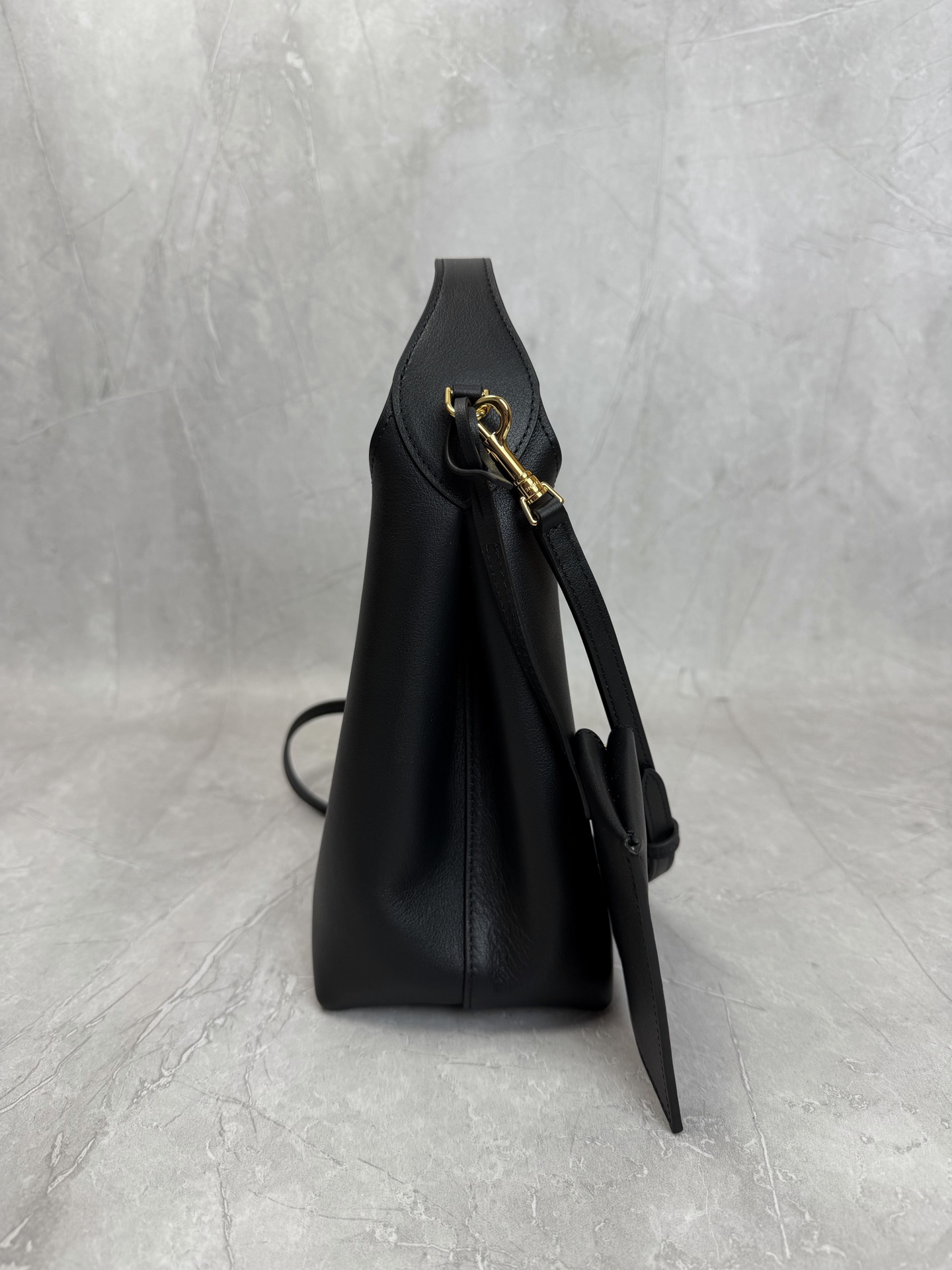 Celine Leather Bucket Bag With Pouch