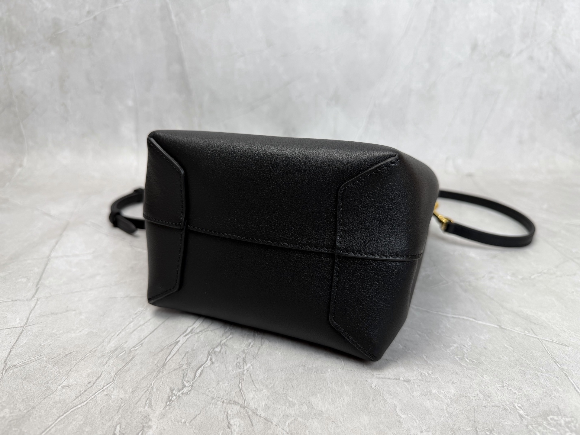 Celine Leather Bucket Bag With Pouch