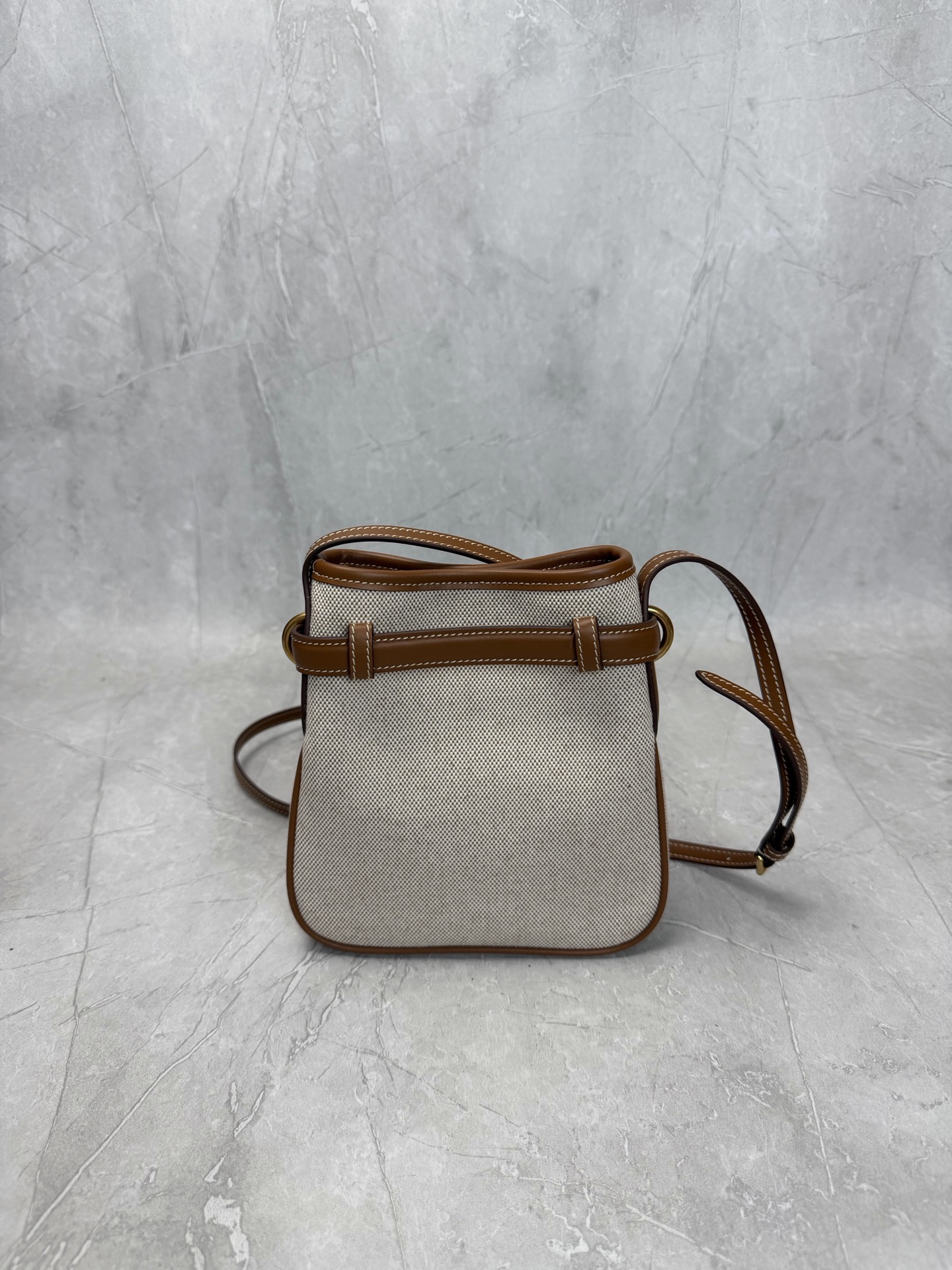 Miu Miu Canvas Mini Bucket Crossbody Bag