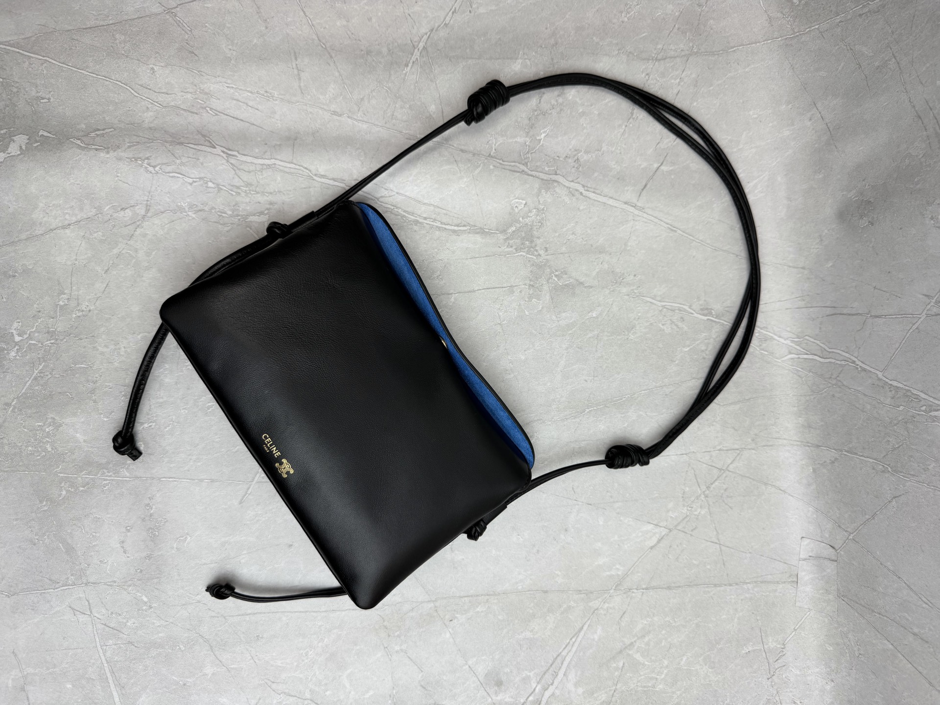Celine Leather Knot Strap Crossbody