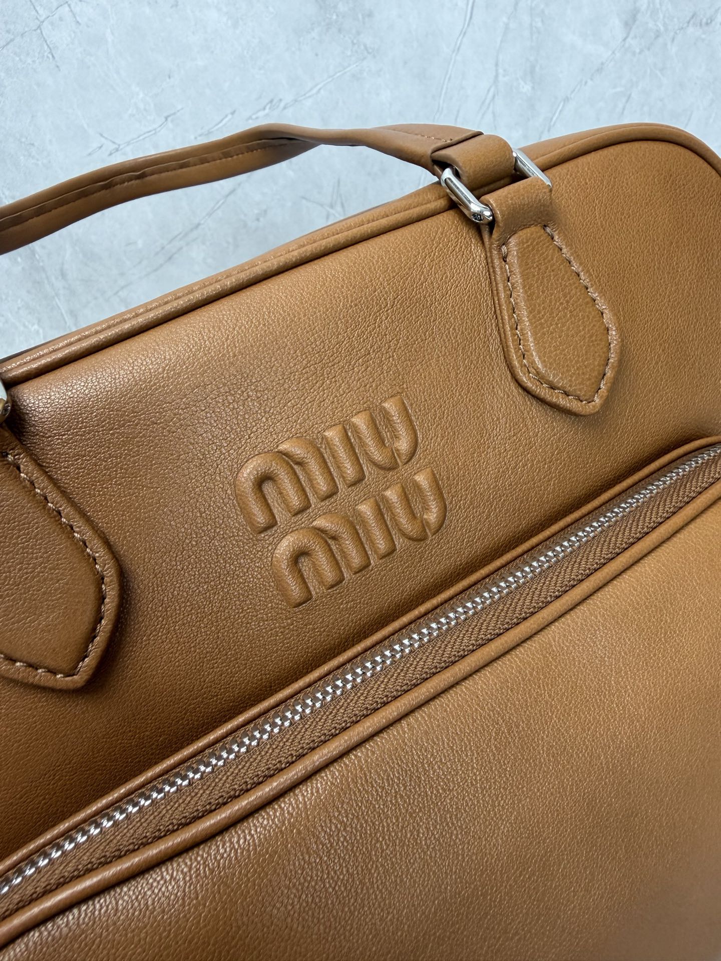Miu Miu Brown Multi Pocket Shoulder Bag