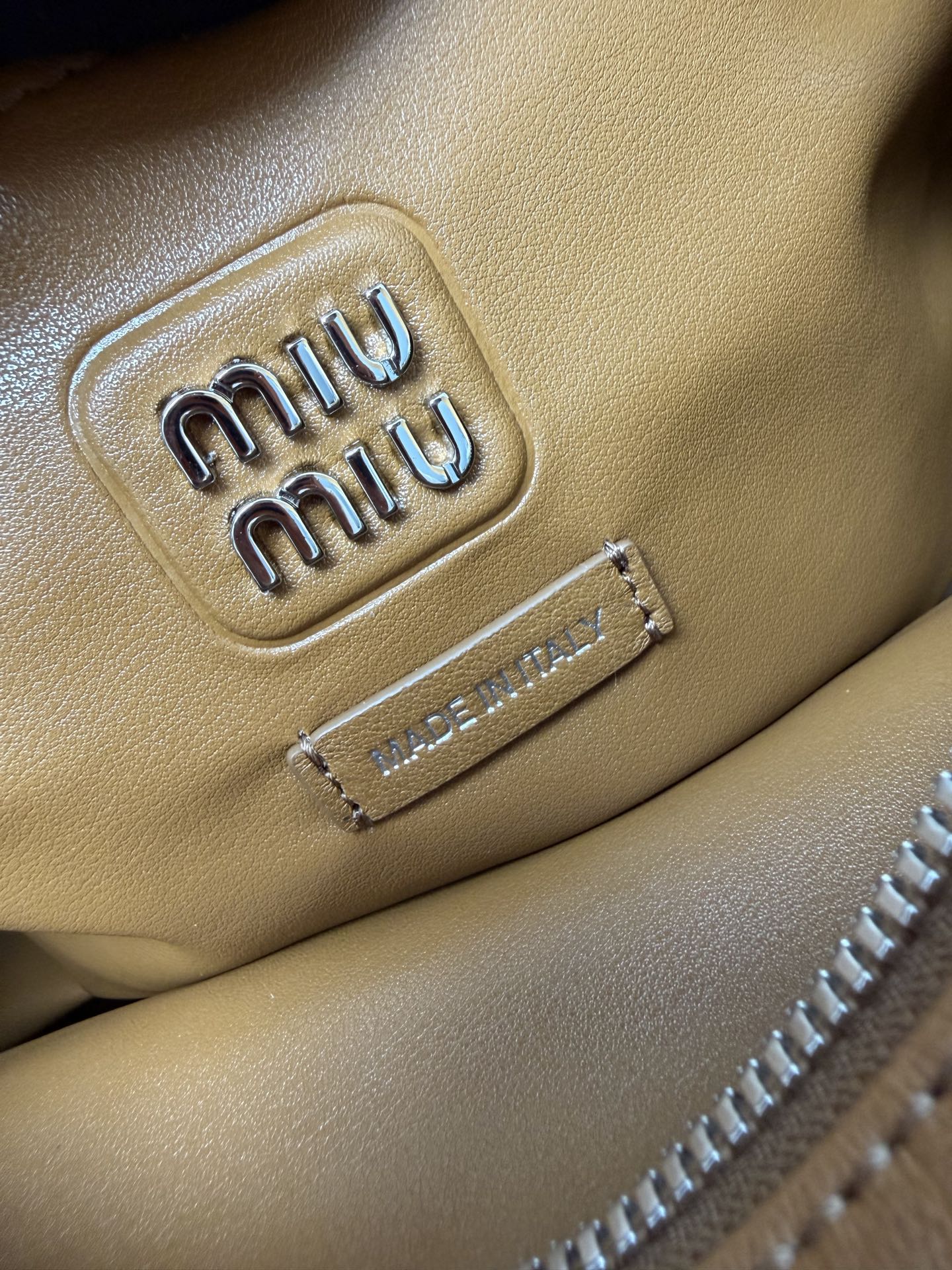 Miu Miu Brown Multi Pocket Shoulder Bag