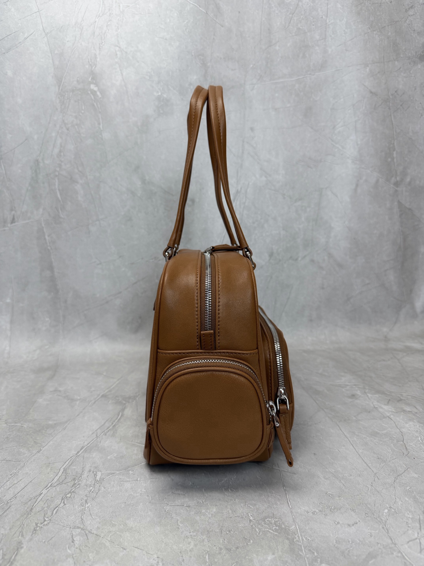 Miu Miu Brown Multi Pocket Shoulder Bag
