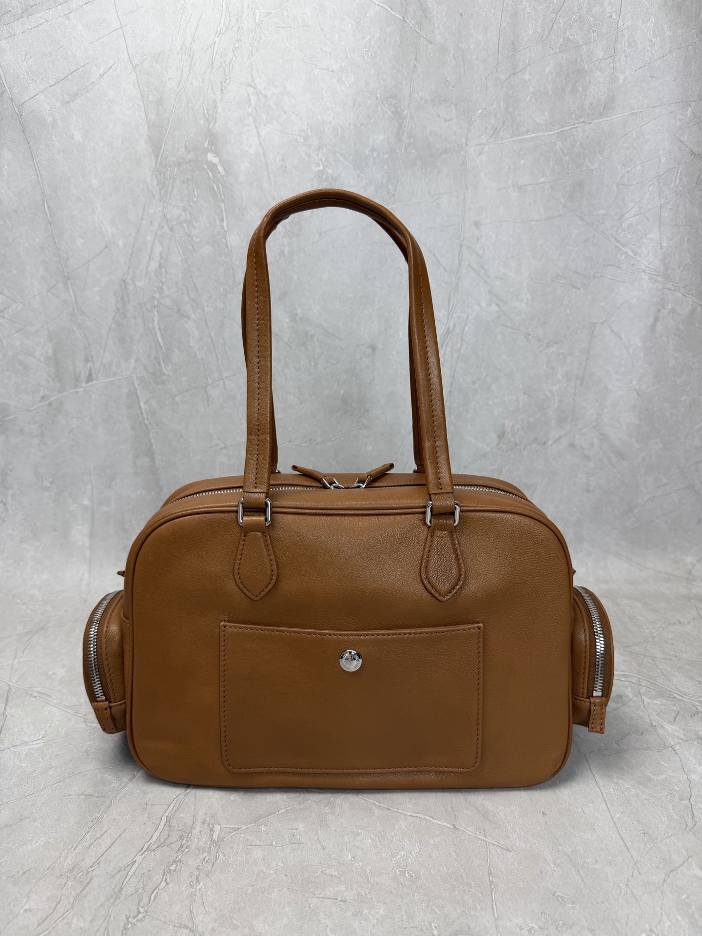 Miu Miu Brown Multi Pocket Shoulder Bag