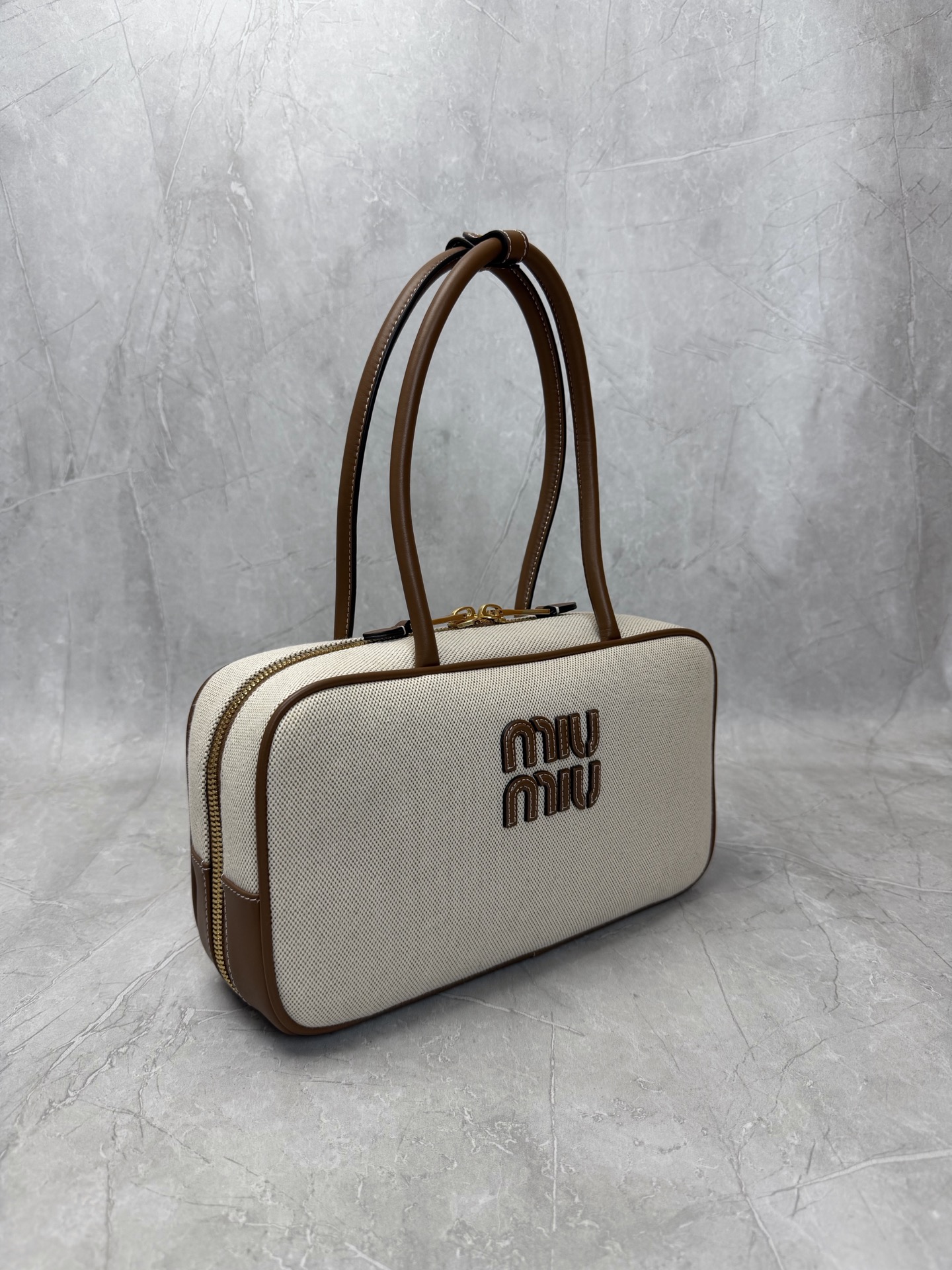 Miu Miu Canvas Shoulder Handbag