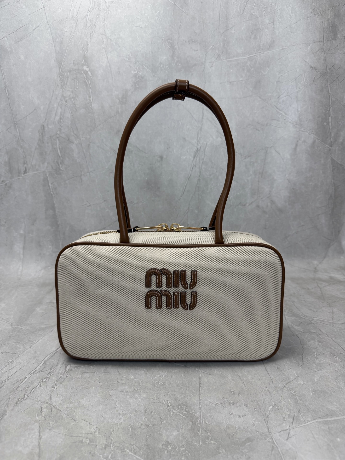 Miu Miu Canvas Shoulder Handbag