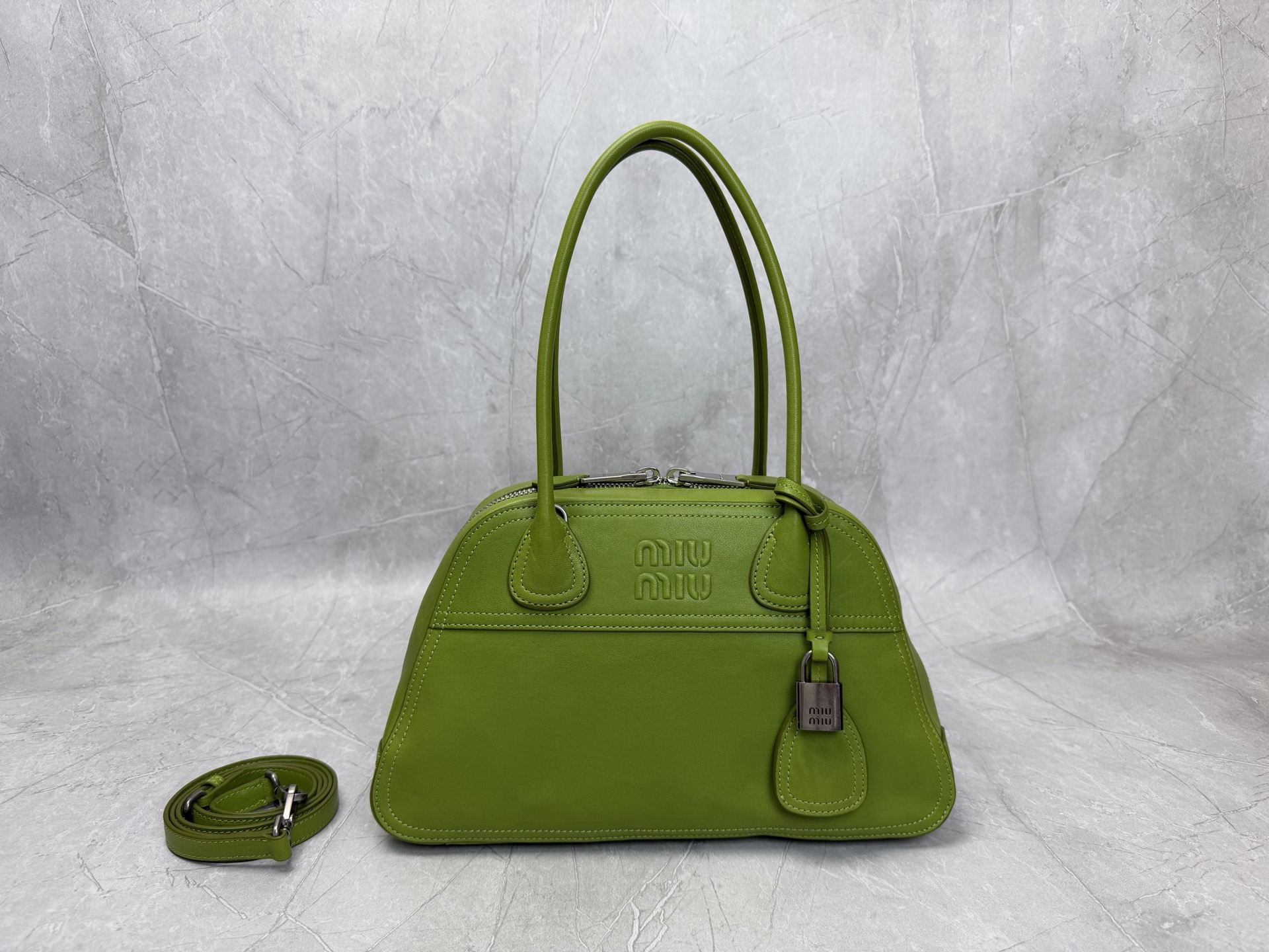Miu Miu Green Dome Handbag