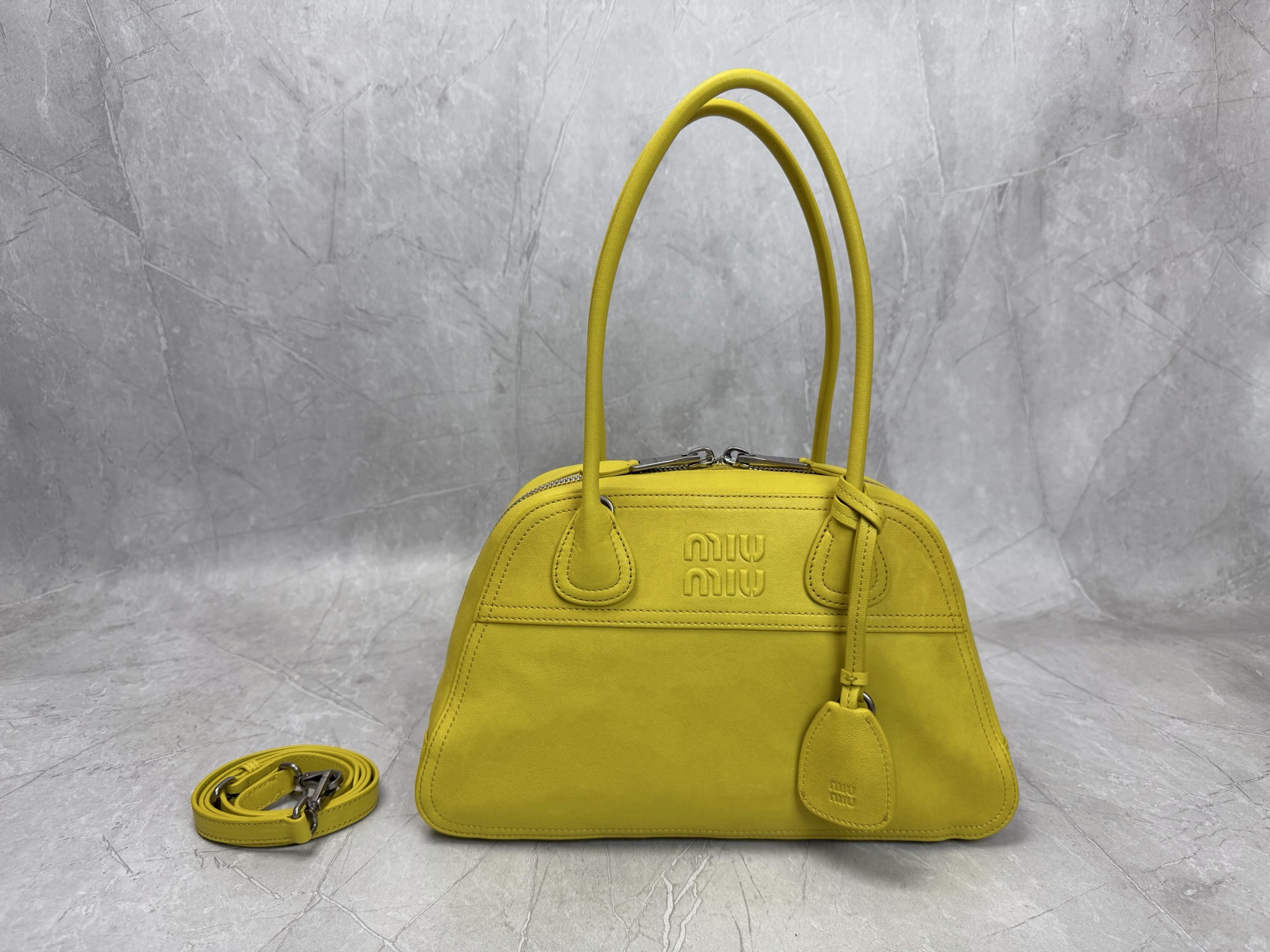 Miu Miu Yellow Dome Handbag