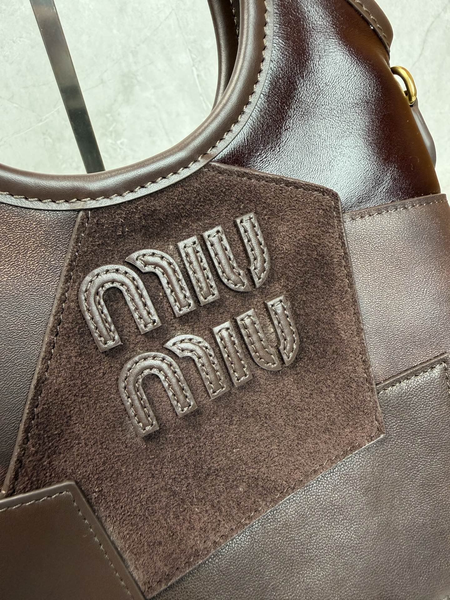 Miu Miu Patchwork Hobo Tote Bag
