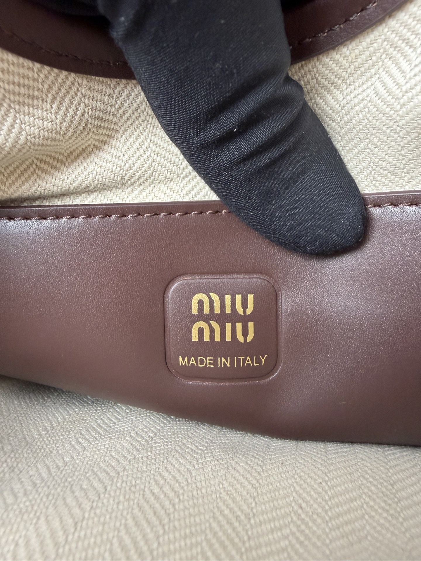 Miu Miu Patchwork Hobo Tote Bag