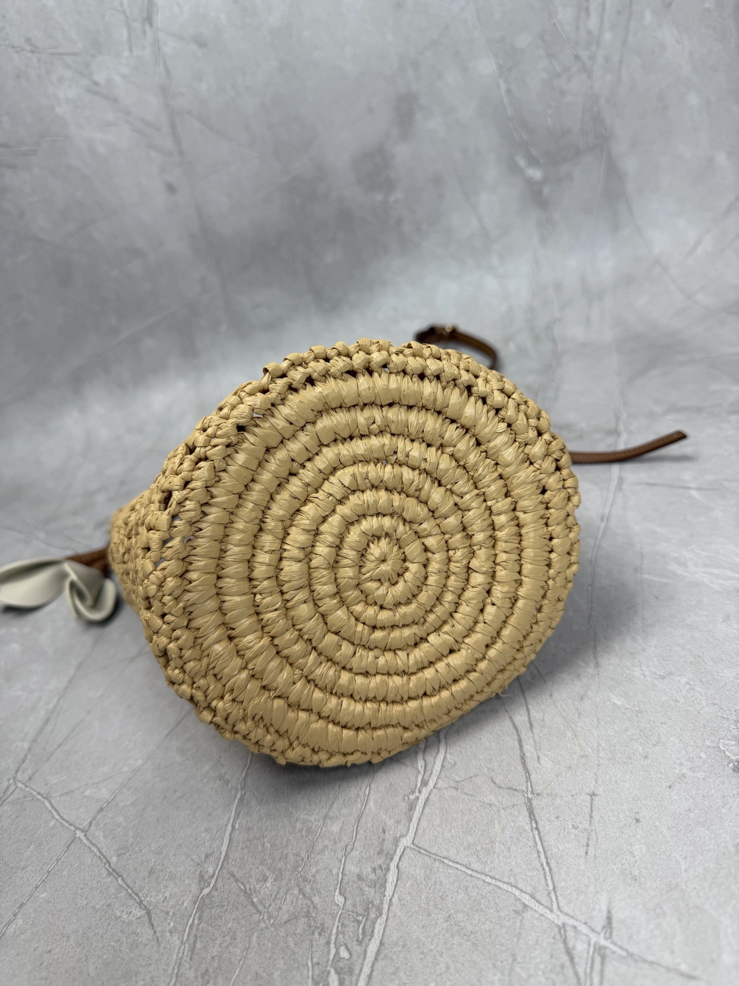 Miu Miu Woven Straw Bucket Bag