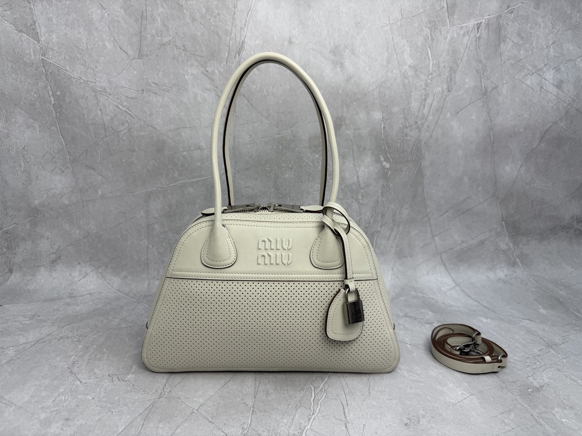 Miu Miu Cream Dome Handbag