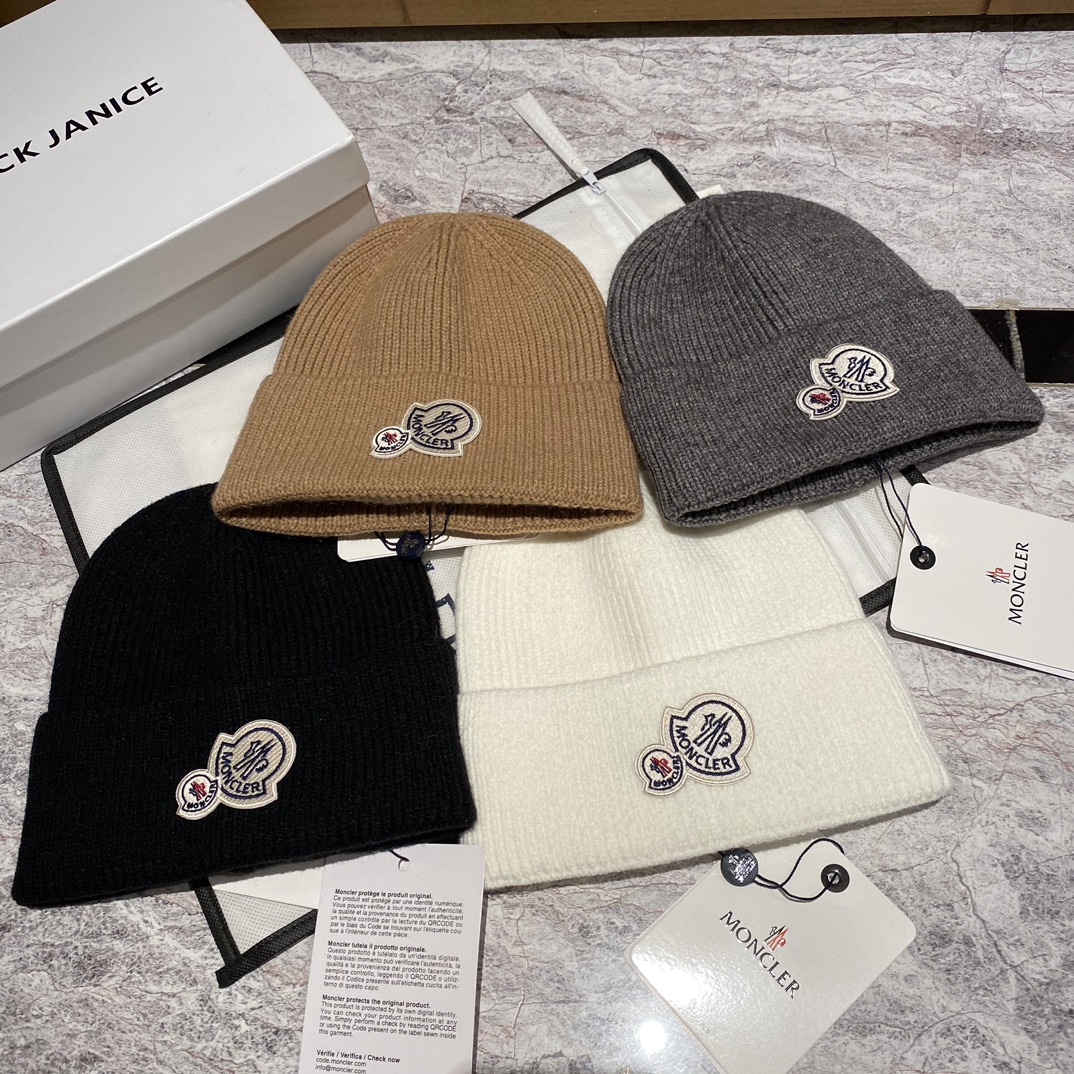 Moncler Cappelli Cappello a Maglia Cashmere Lavorazione a maglia