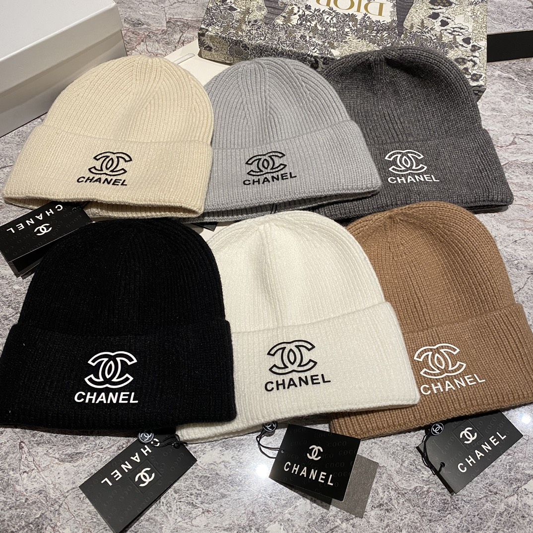Chanel Hats Knitted Hat Replica AAA+ Designer Cashmere Knitting