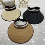 Celine Hats Empty Top Hat Straw Hat Summer Collection