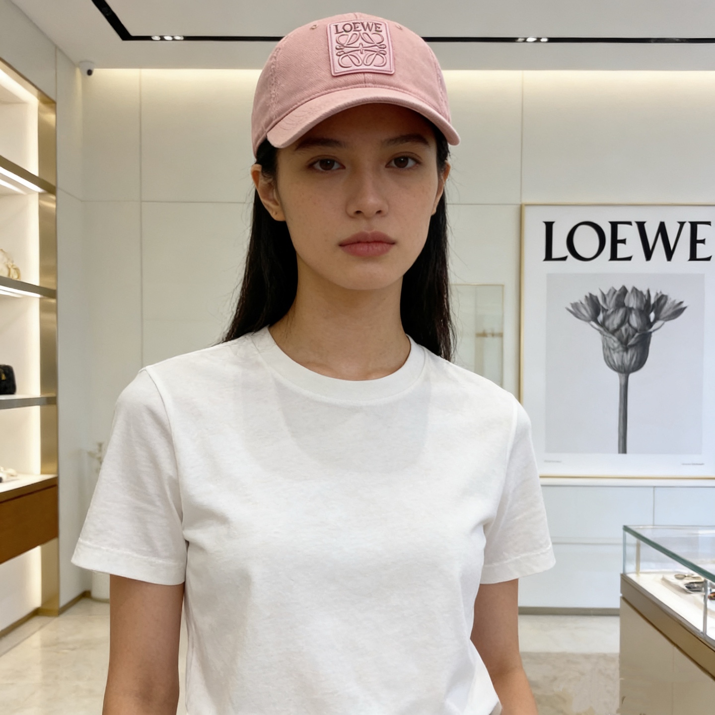 🎀Loewe罗意威棒球帽，采用水洗做旧的棉质斜纹布，呈现复古质感；无结构软顶设计，搭配可调节后带，兼顾舒