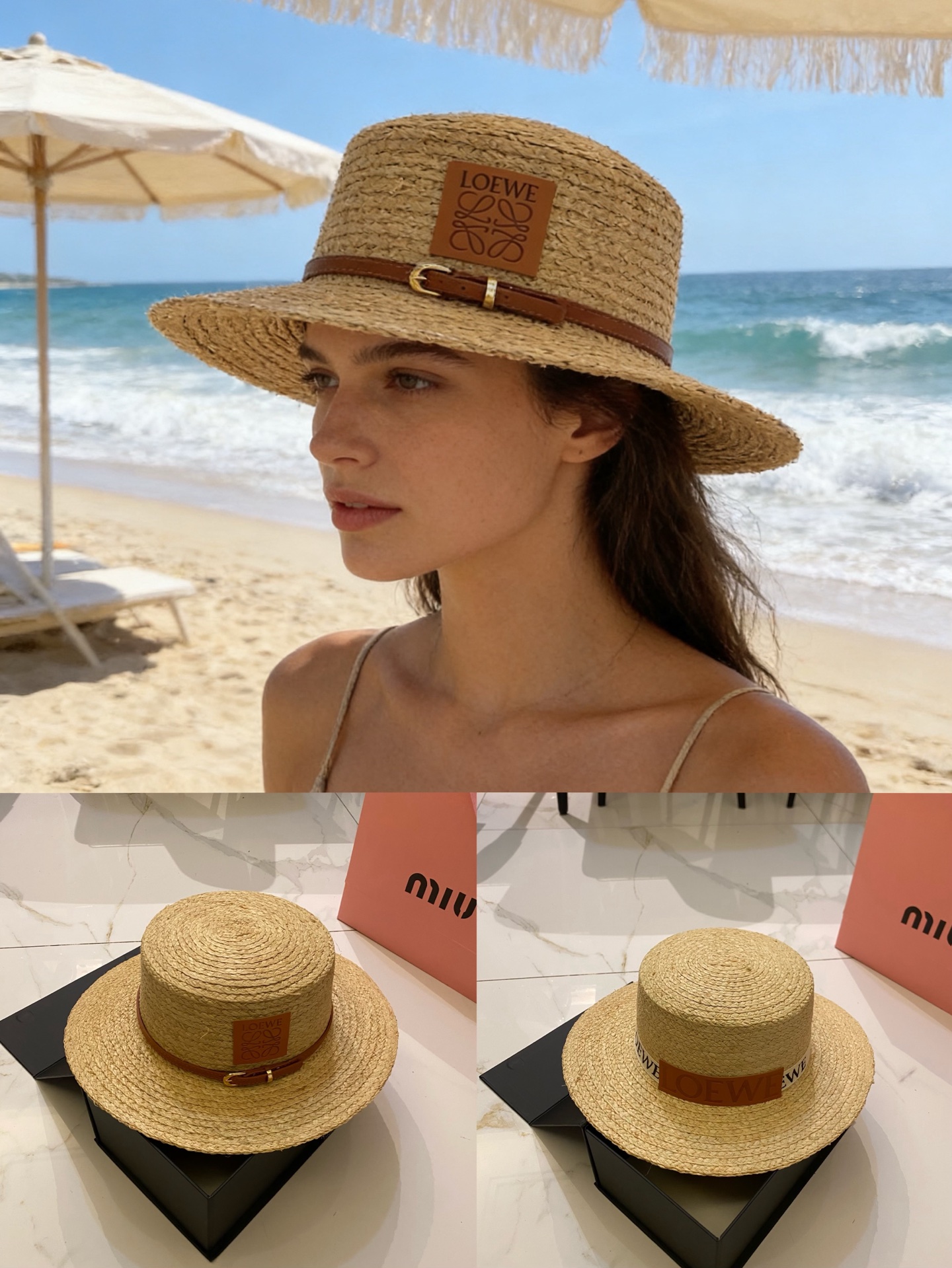 NO:823587,LOEWE Raffia flat hat, straw hat, fisherman hat, baseball cap, hat, loewe, loewe, espadrilles, hats19860909LOEWE罗意威 拉菲草平顶帽帽子草帽渔夫帽棒球帽,帽子,loewe,loewe,espadrilles,hats,hat